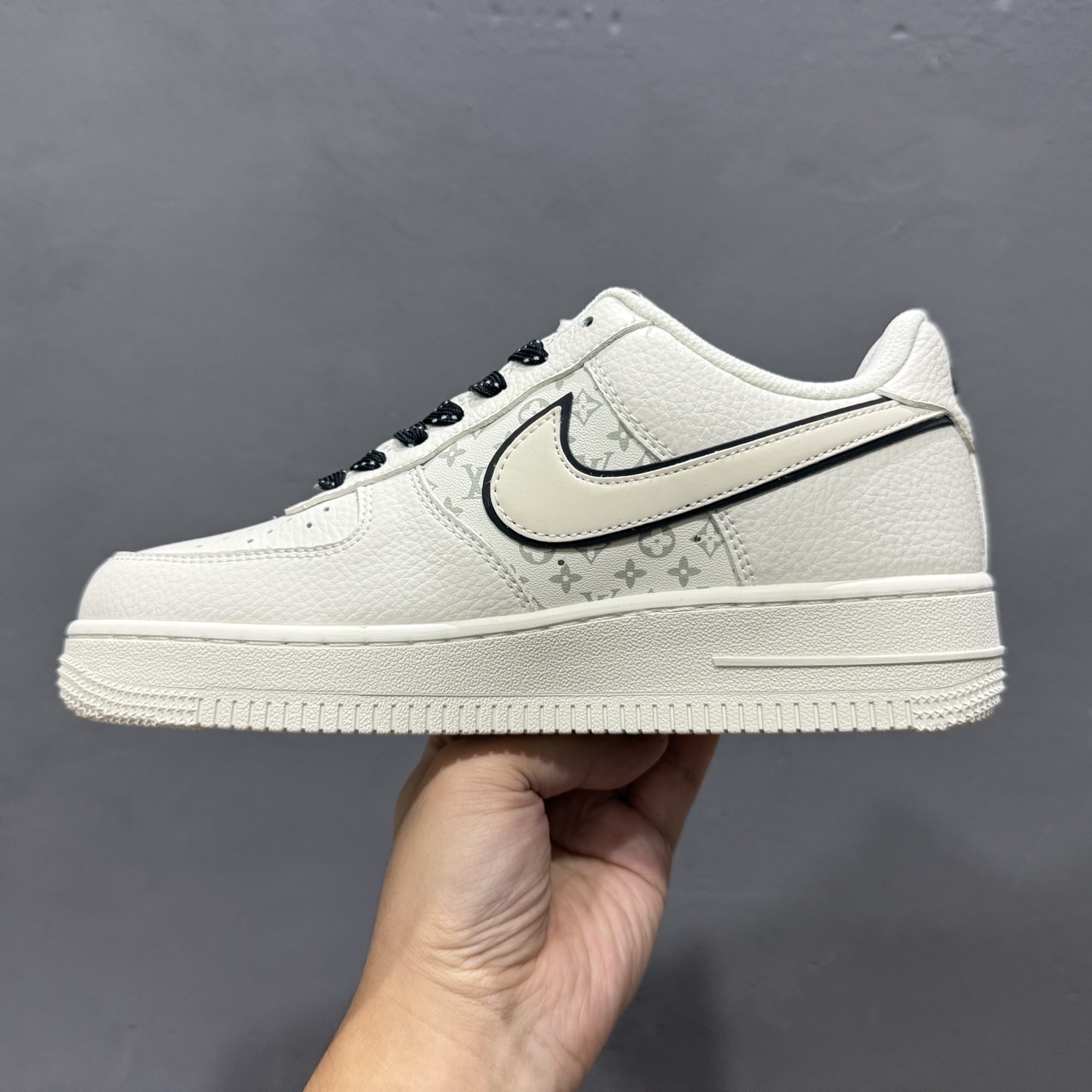 Nike Air Force 1'07 Low LV联名 米白小黑勾 空军一号低帮休闲板鞋 CS5288-035