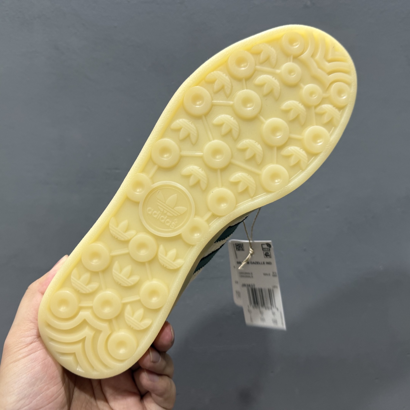 adidas originals GAZELLE INDOOR 米绿 JR3837