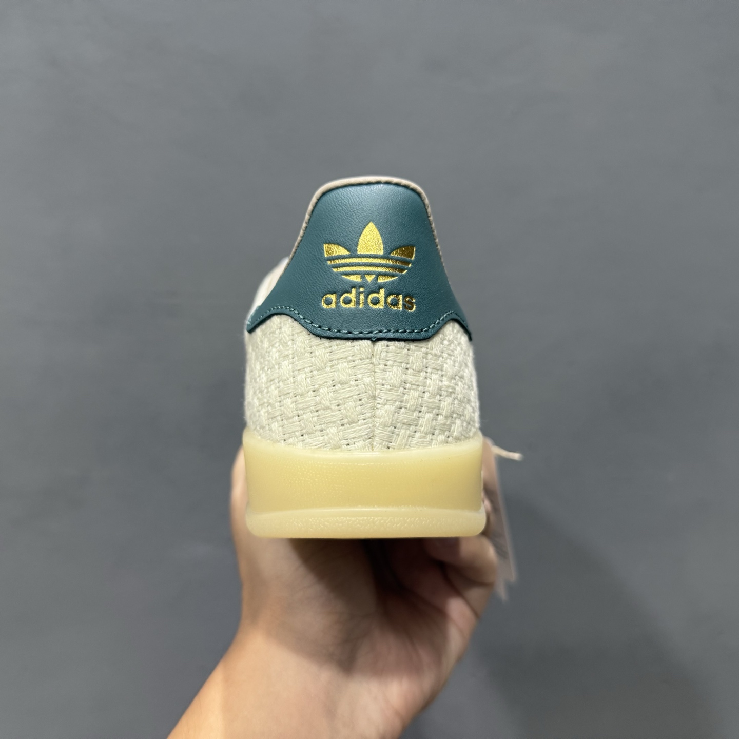 adidas originals GAZELLE INDOOR 米绿 JR3837