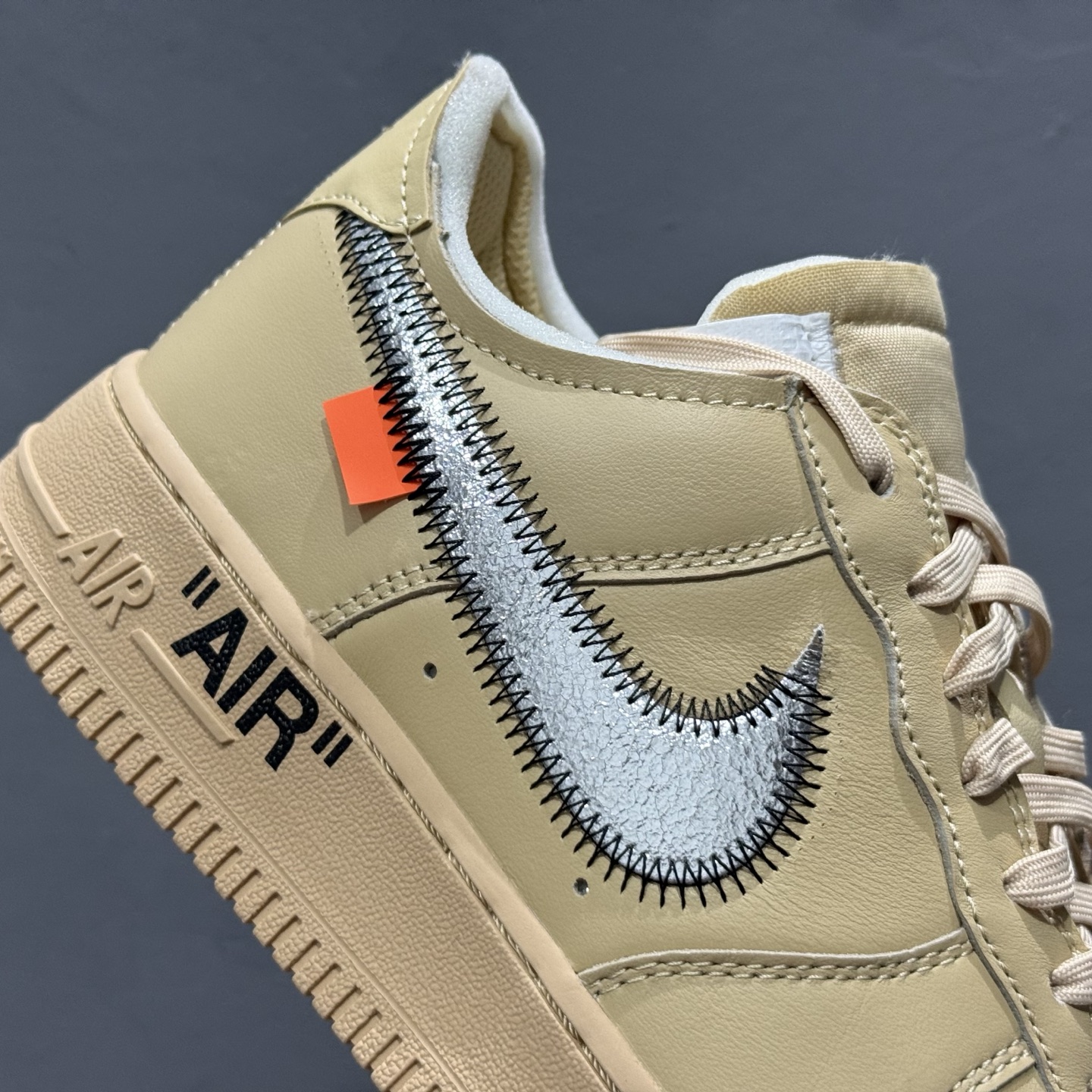 Off-White x Nike Air Force 1 Low ”Sesame” 芝麻色 OW联名空军一号低帮休闲板鞋 FD6900-200