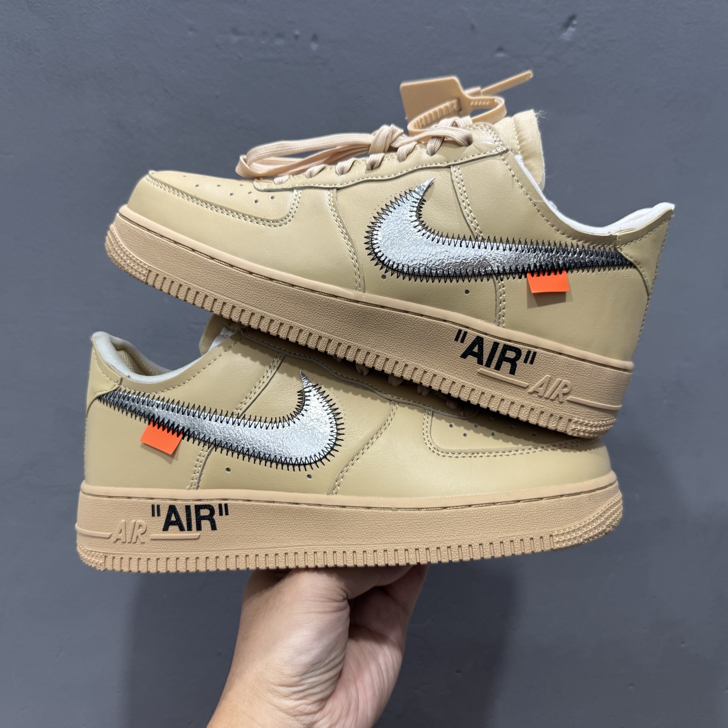 Off-White x Nike Air Force 1 Low ”Sesame” 芝麻色 OW联名空军一号低帮休闲板鞋 FD6900-200