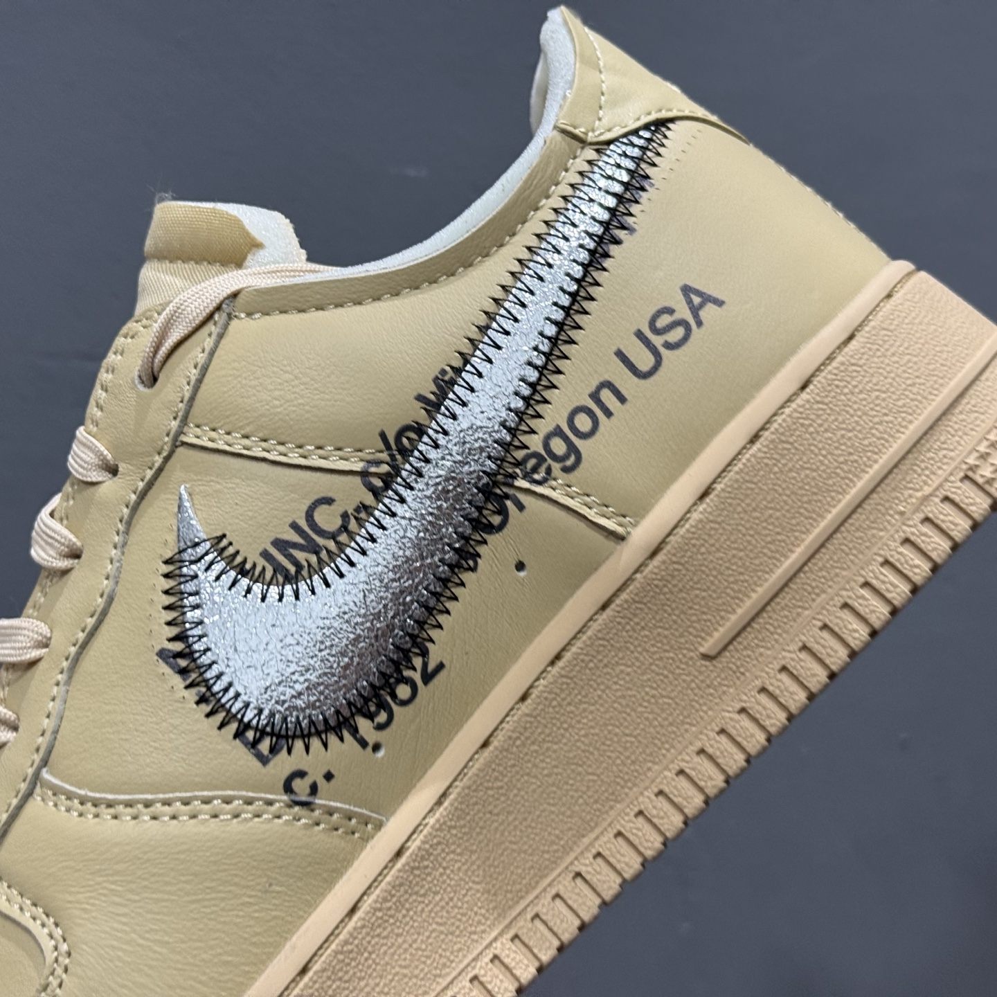 Off-White x Nike Air Force 1 Low ”Sesame” 芝麻色 OW联名空军一号低帮休闲板鞋 FD6900-200