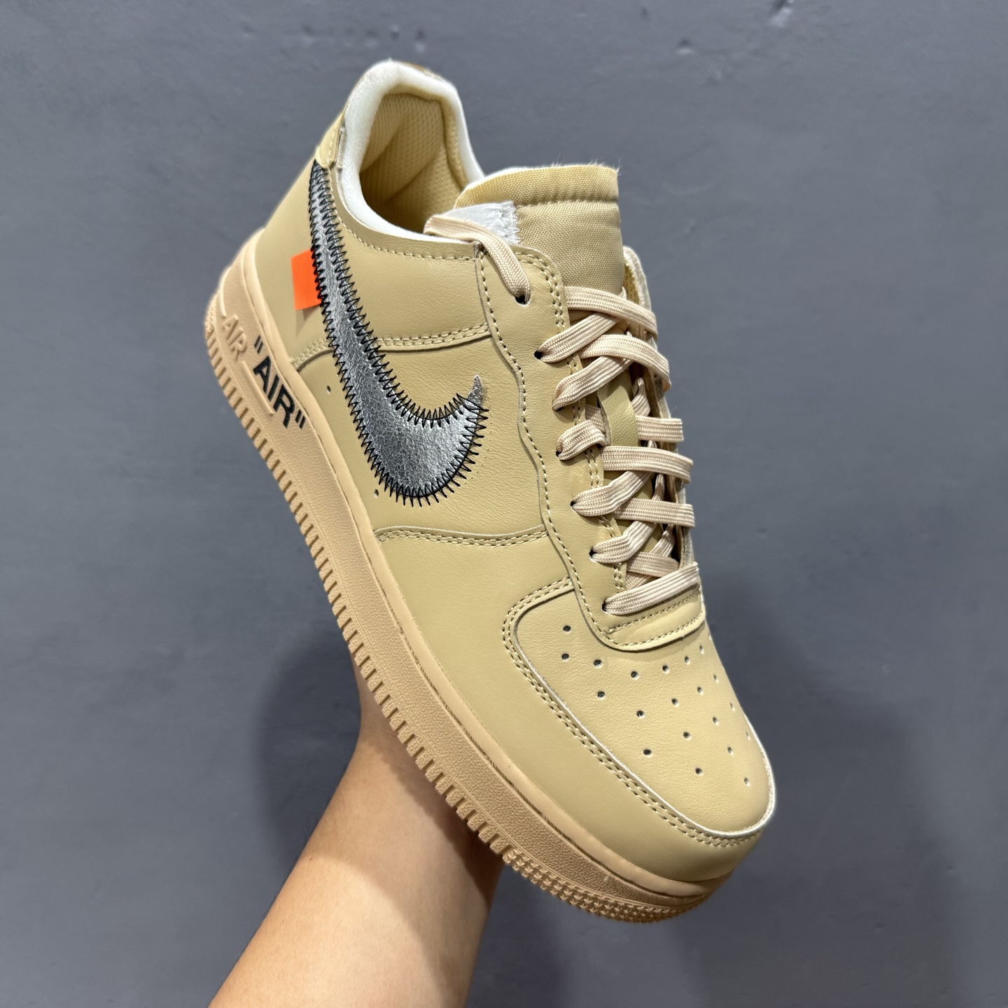 Off-White x Nike Air Force 1 Low ”Sesame” 芝麻色 OW联名空军一号低帮休闲板鞋 FD6900-200