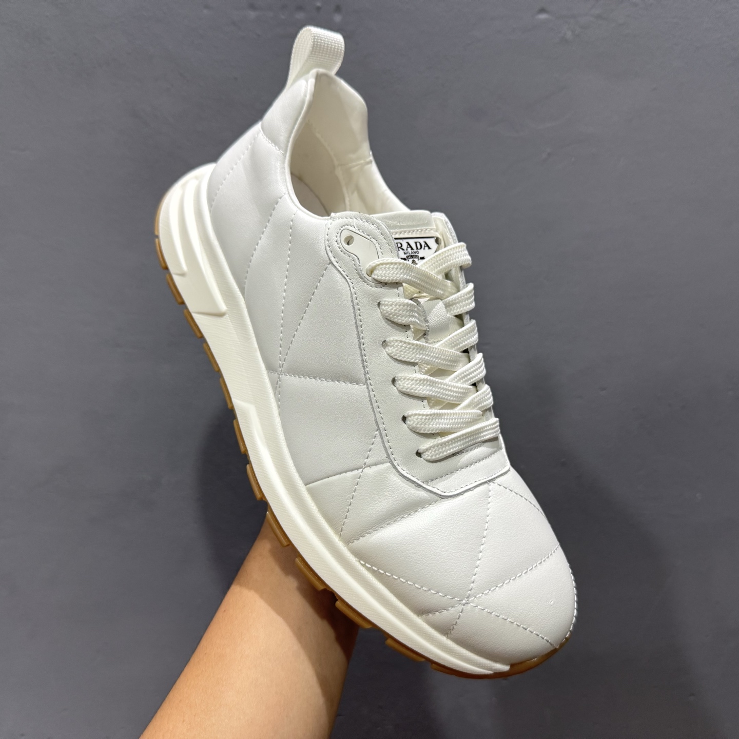 新货#PRADA普拉达 厚底徽标系带运动休闲男鞋系列