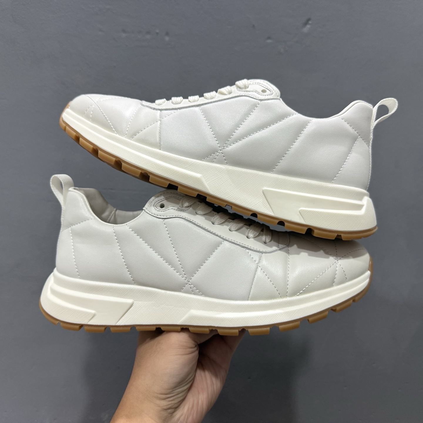 新货#PRADA普拉达 厚底徽标系带运动休闲男鞋系列