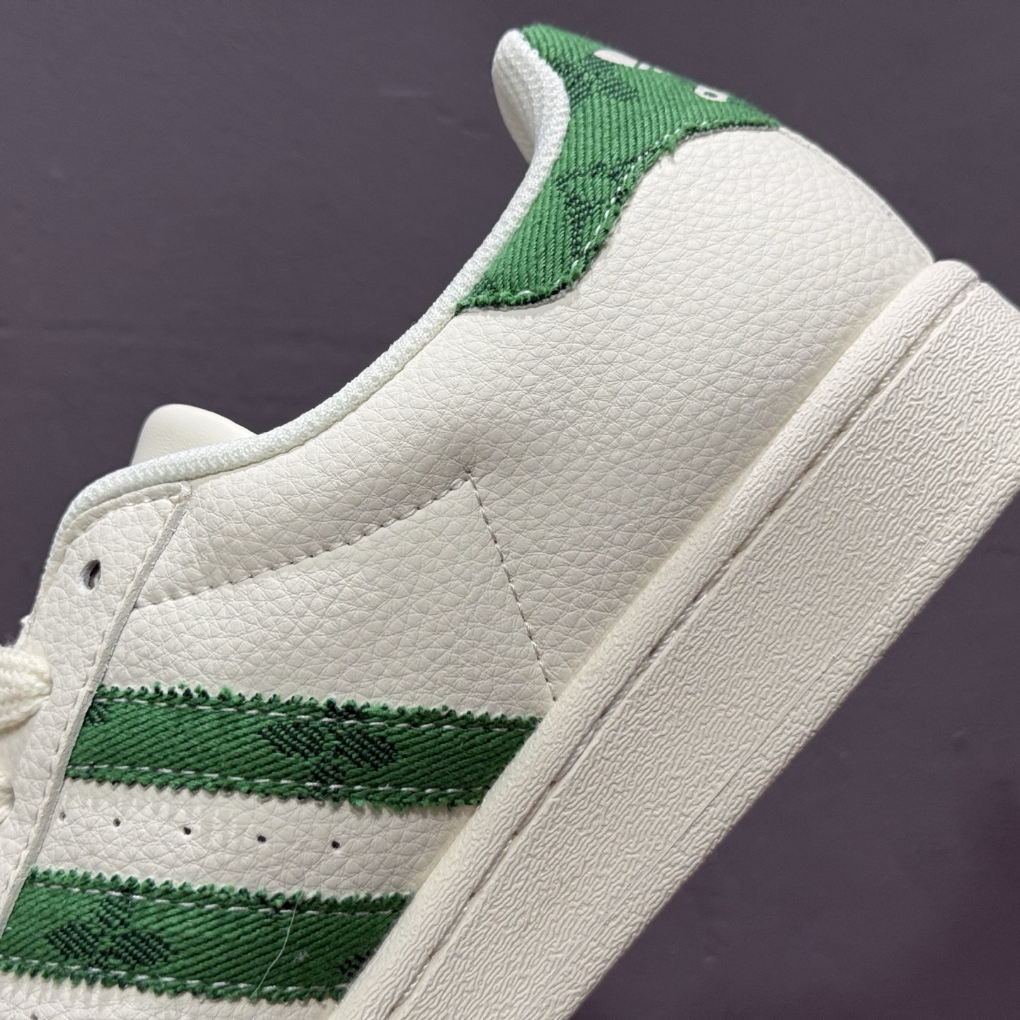 ＃纯原 CLOT x AD Originals #贝壳头LV联名限定 贴合柔软皮料白绿配色