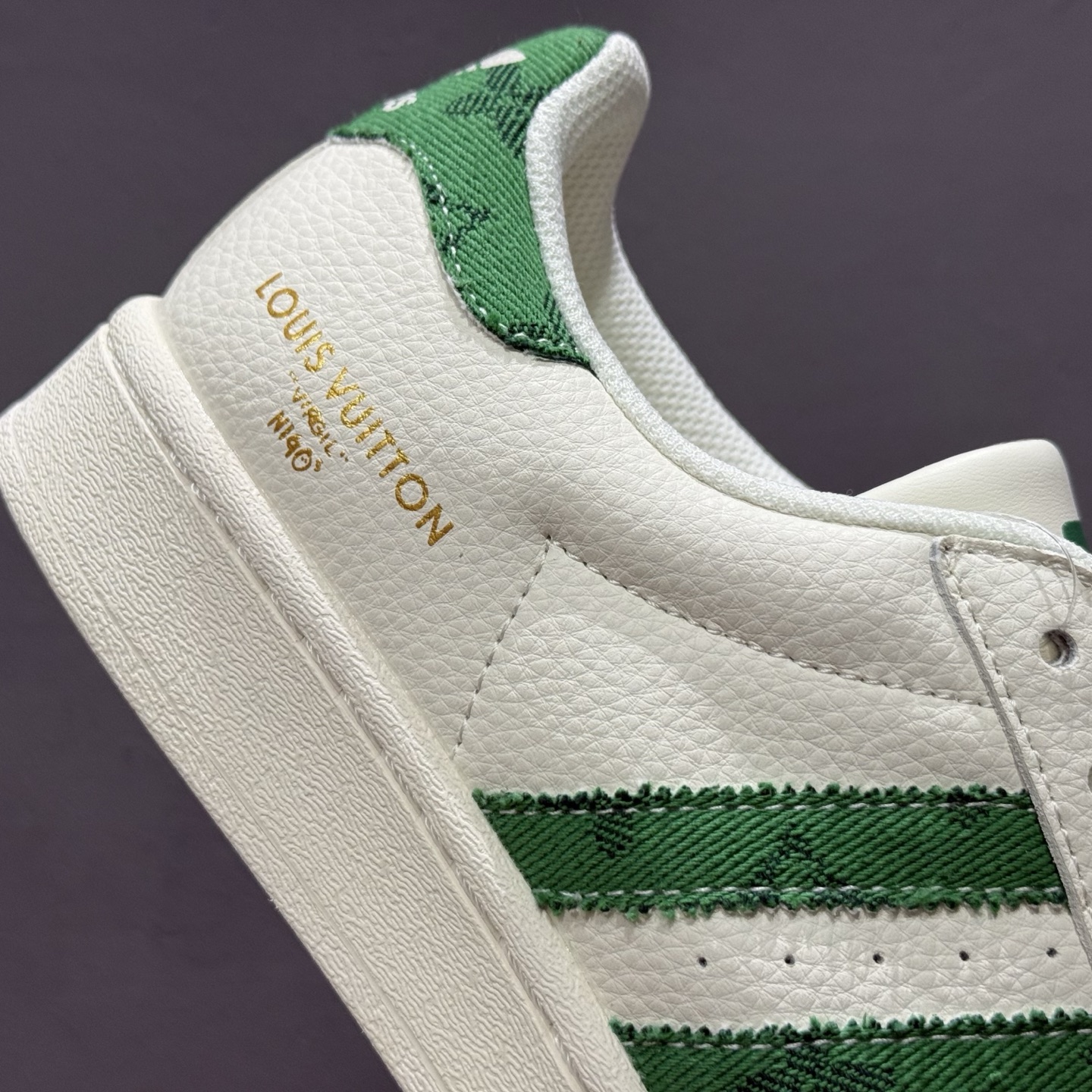 ＃纯原 CLOT x AD Originals #贝壳头LV联名限定 贴合柔软皮料白绿配色