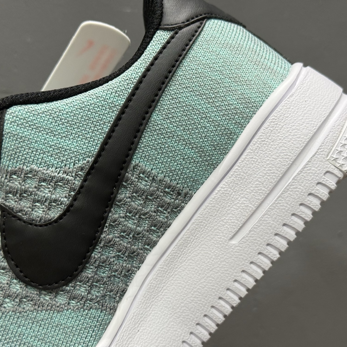 Nike Air Force 1'07 Low 飞织黑绿 空军一号低帮休闲板鞋 CI0051-600