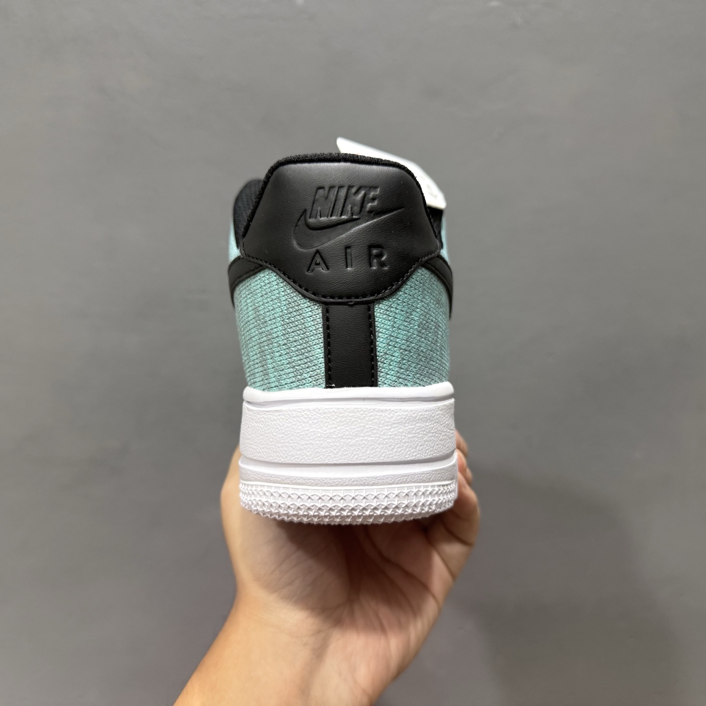 Nike Air Force 1'07 Low 飞织黑绿 空军一号低帮休闲板鞋 CI0051-600