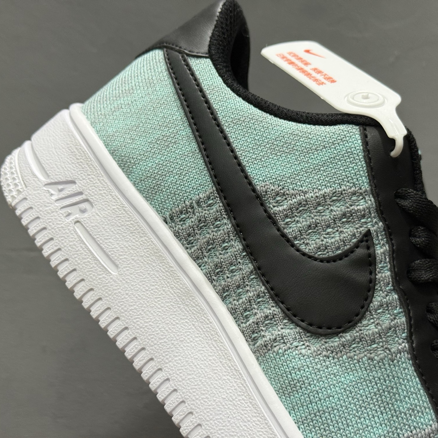 Nike Air Force 1'07 Low 飞织黑绿 空军一号低帮休闲板鞋 CI0051-600