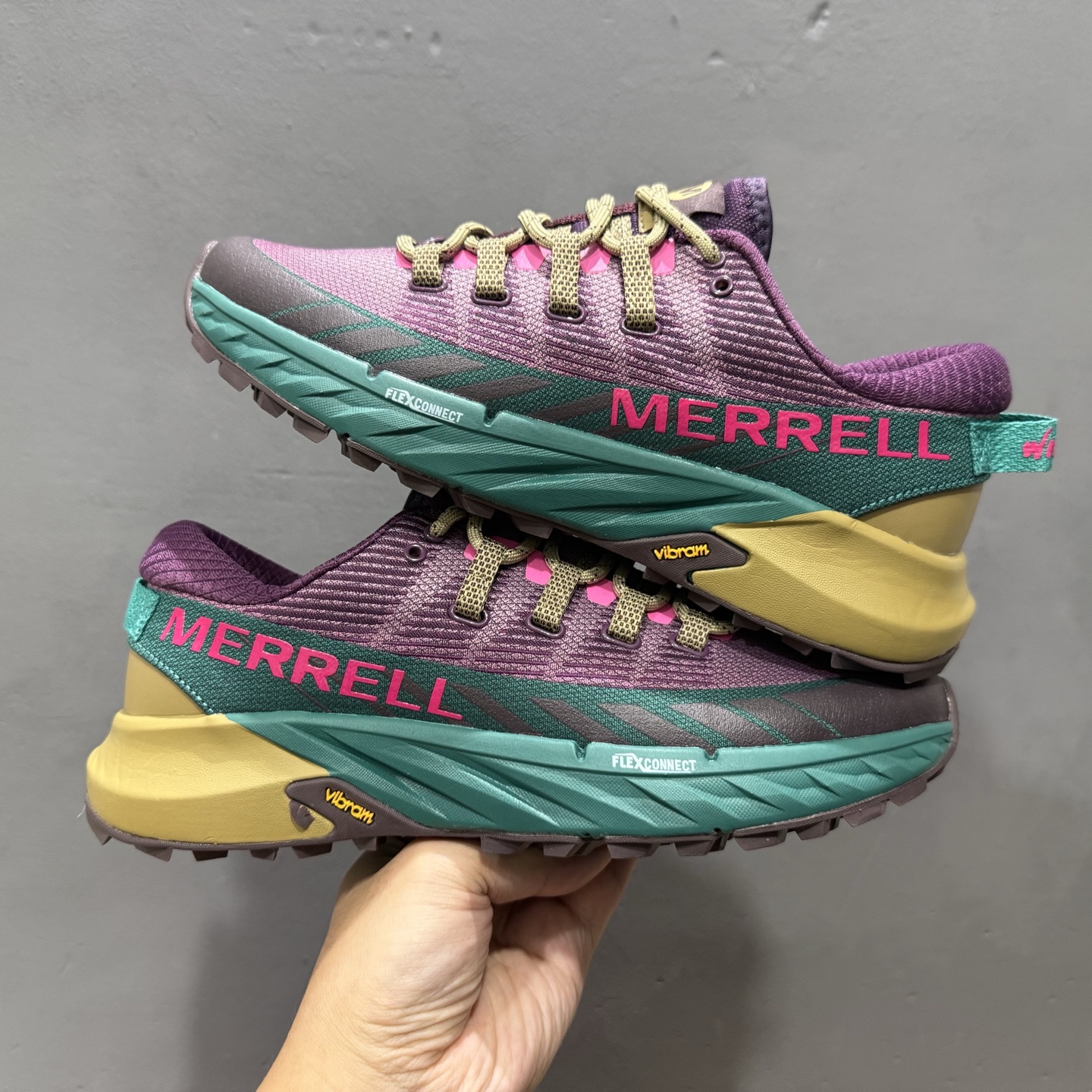 WILD THINGS × MERRELL迈乐 AGILITY PEAK 4 简约舒适蜂鸟户外越野跑步鞋 ML067347