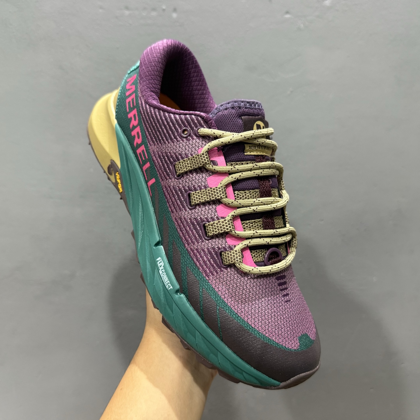 WILD THINGS × MERRELL迈乐 AGILITY PEAK 4 简约舒适蜂鸟户外越野跑步鞋 ML067347