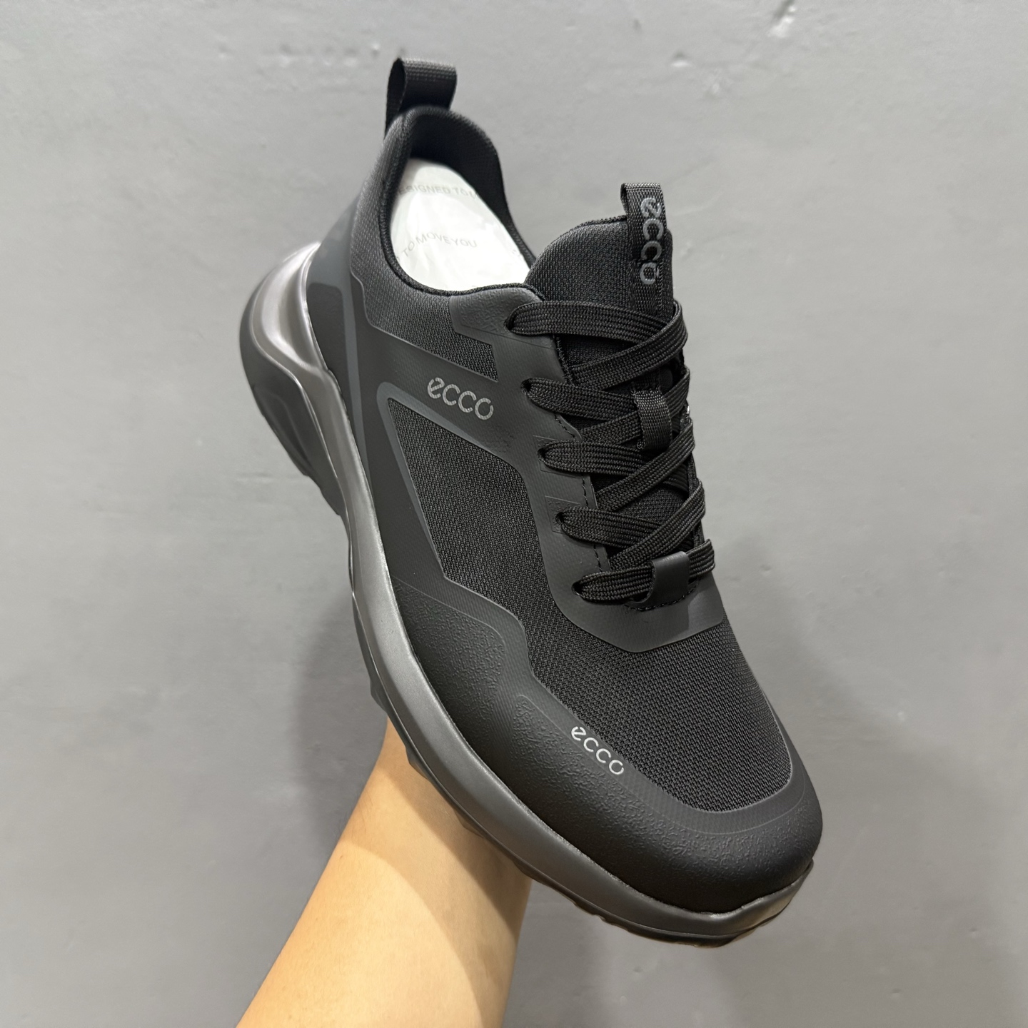 Ecco 爱步驱动系列户外防水透气防滑复古时尚拼接徒步运动鞋 8825940