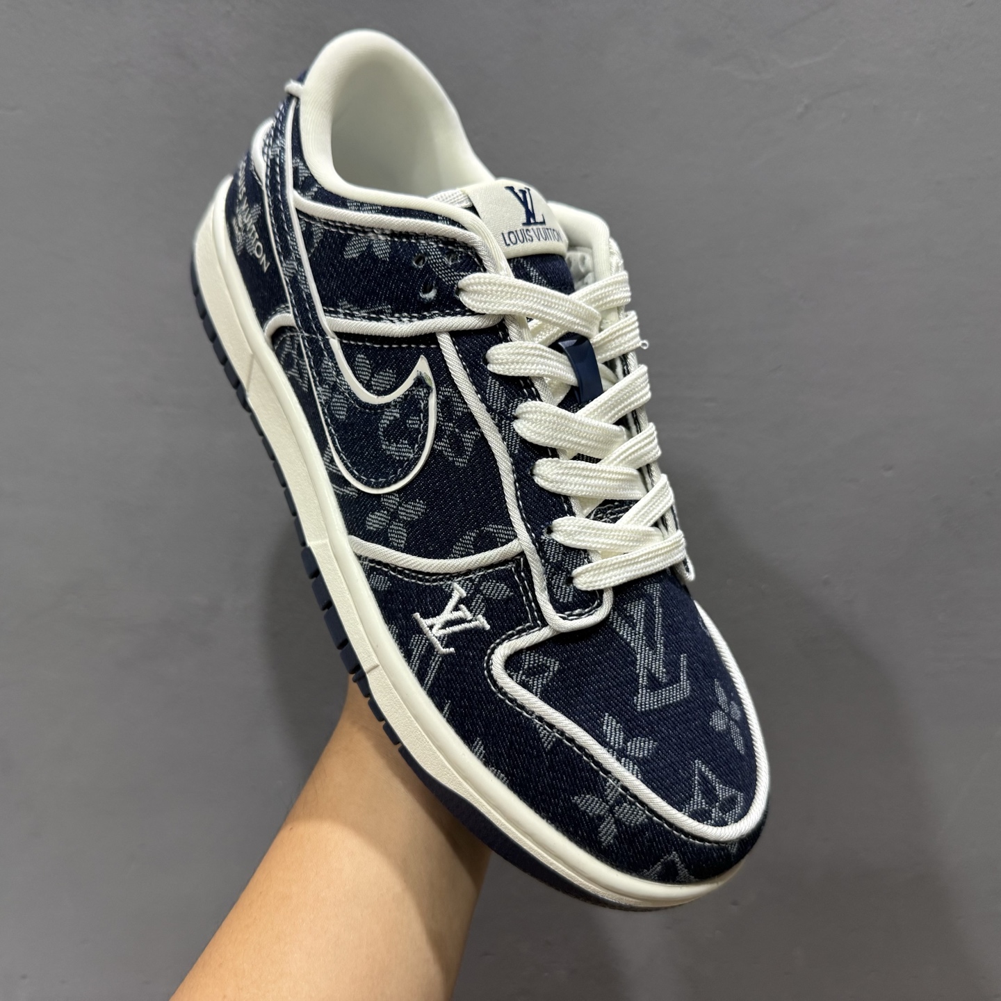 Nike SB Dunk Low LV联名 深蓝牛仔 高端定制 低帮休闲板鞋 SC0601-469