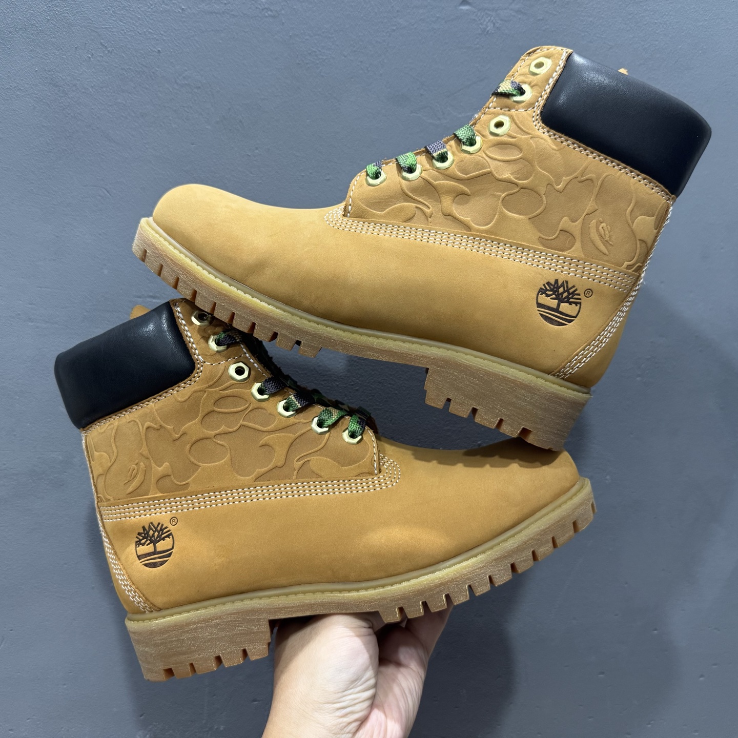 新货#原装渠道 联名 Timberland x Bape x Undefeated 添柏岚/天伯伦 猿人头 不败 三方联名限量款