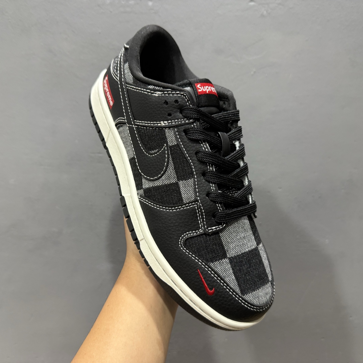 Nike SB Dunk Low Sup联名 黑灰格调 高端定制 低帮休闲板鞋 SC0601-462