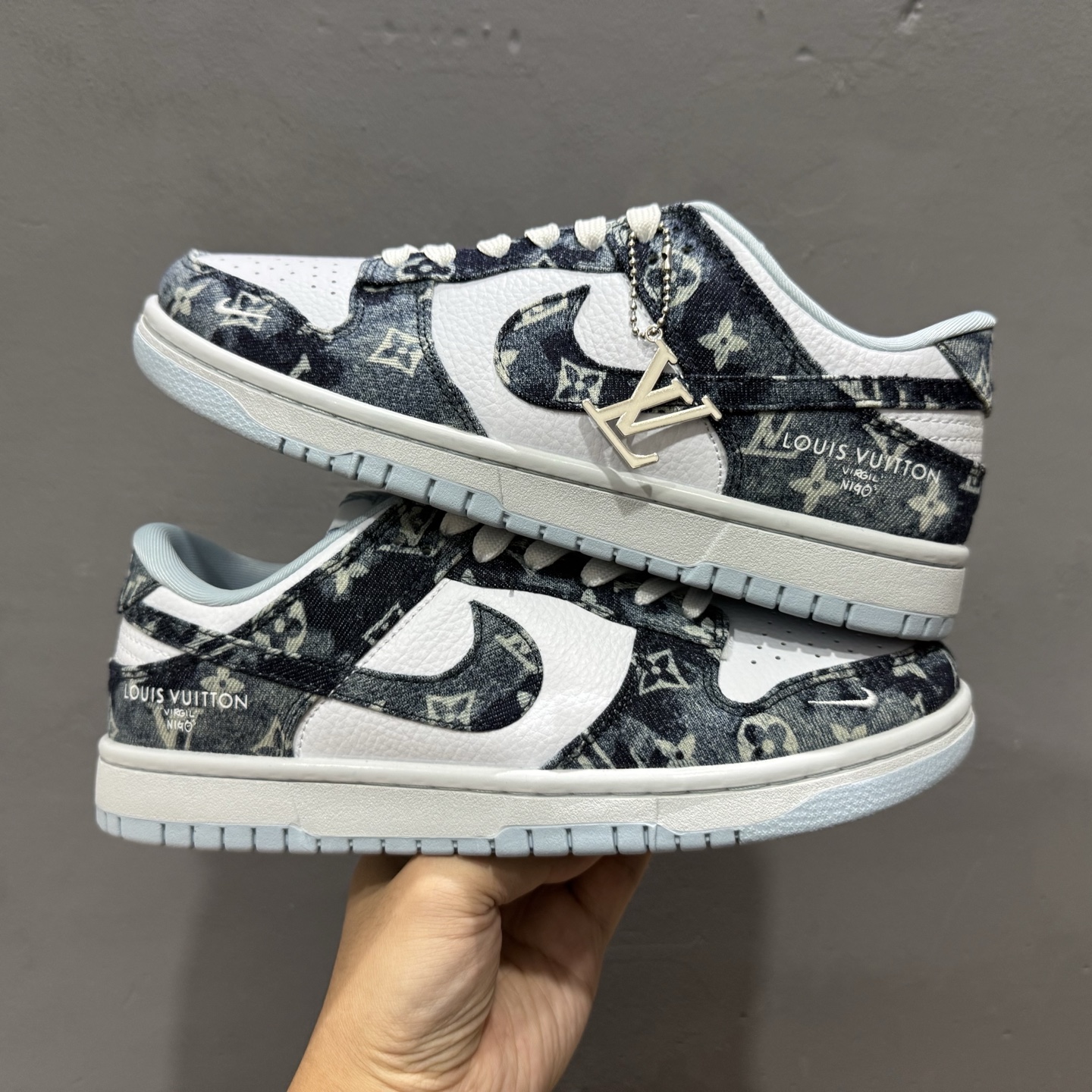 Nike SB Dunk Low LV联名 扎染牛仔 周年高端定制 低帮休闲板鞋 SC0601-475