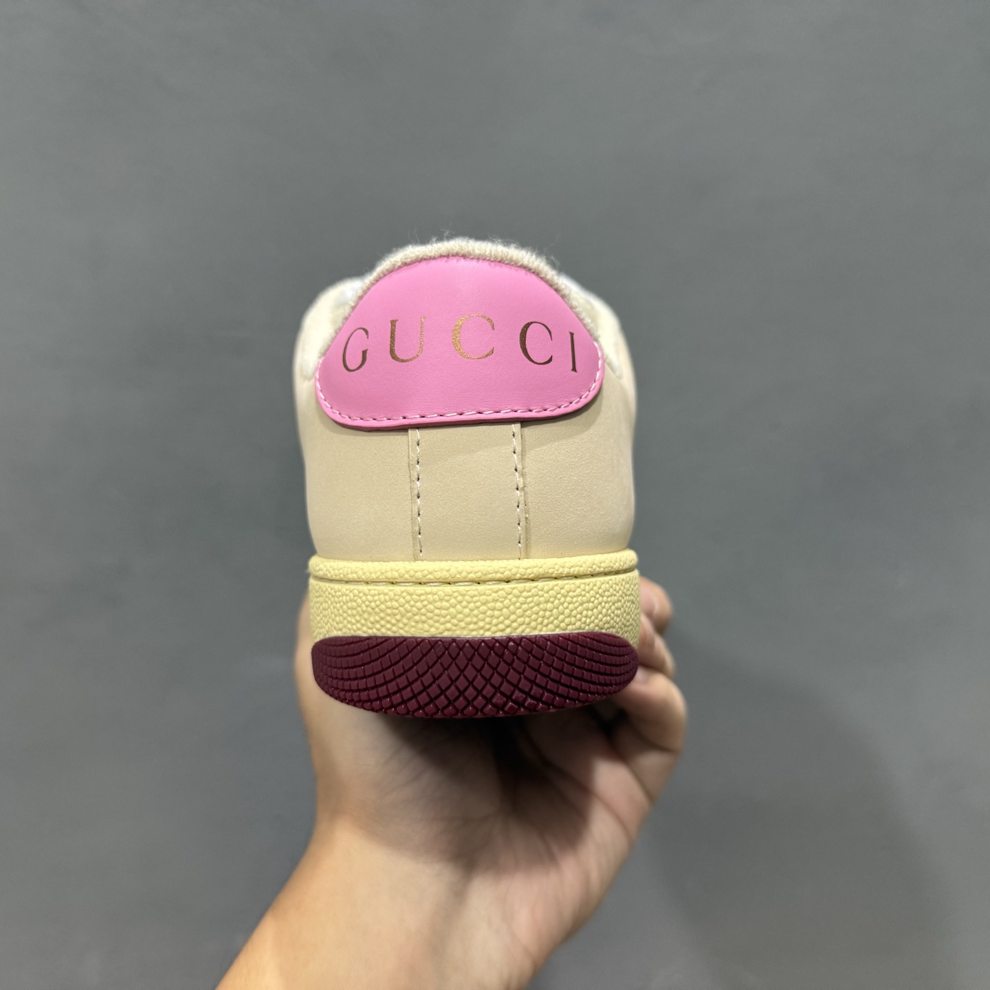 Gucci 古驰 Screener 运动休闲时装奢侈品系列 GG珐琅扣 擦脏做旧小脏鞋