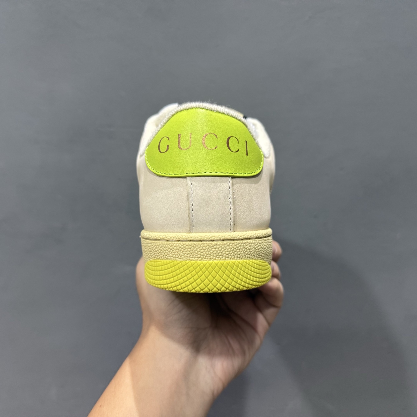 Gucci 古驰 Screener 运动休闲时装奢侈品系列 GG珐琅扣 擦脏做旧小脏鞋