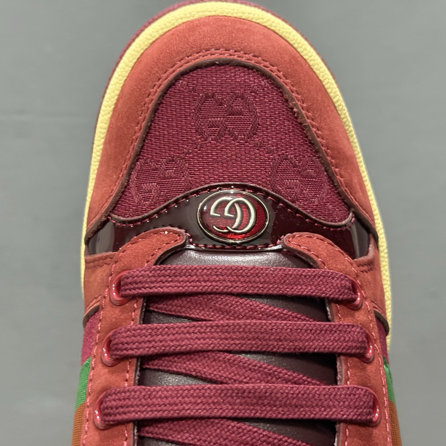 Gucci 古驰 Screener 运动休闲时装奢侈品系列 GG珐琅扣 擦脏做旧小脏鞋