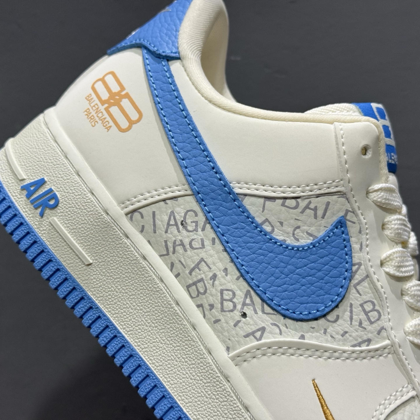 Balenciaga x NIke Air Force 1 白蓝金 YF9511-803