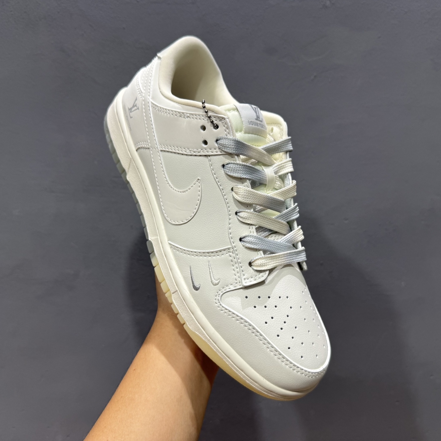Louis Vuitton x Nike Dunk Low 米灰双勾水晶底 XX3168-190