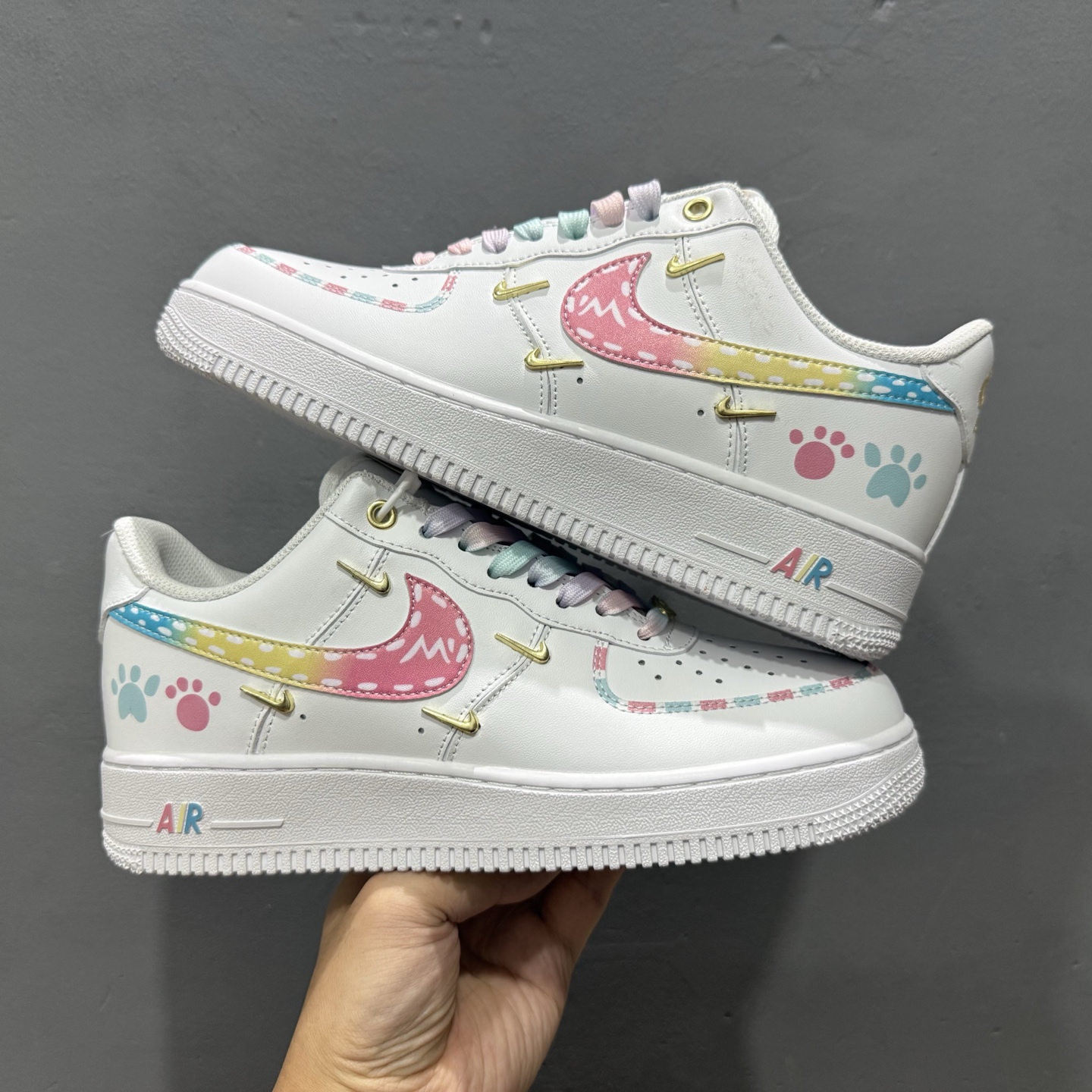 Nike Air Force 1'07 Low 四勾彩虹蛋糕 空军一号低帮休闲板鞋 ZH0316-115