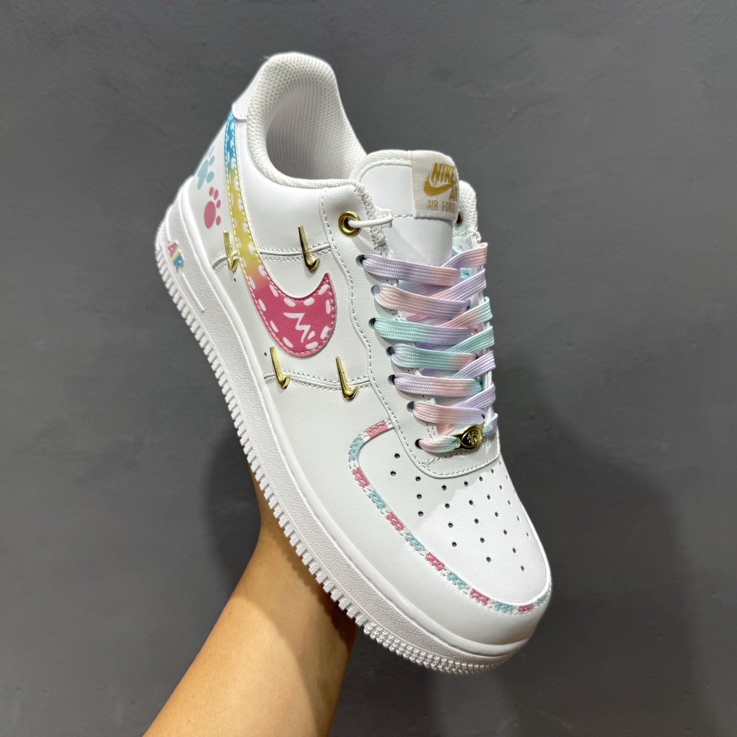 Nike Air Force 1'07 Low 四勾彩虹蛋糕 空军一号低帮休闲板鞋 ZH0316-115