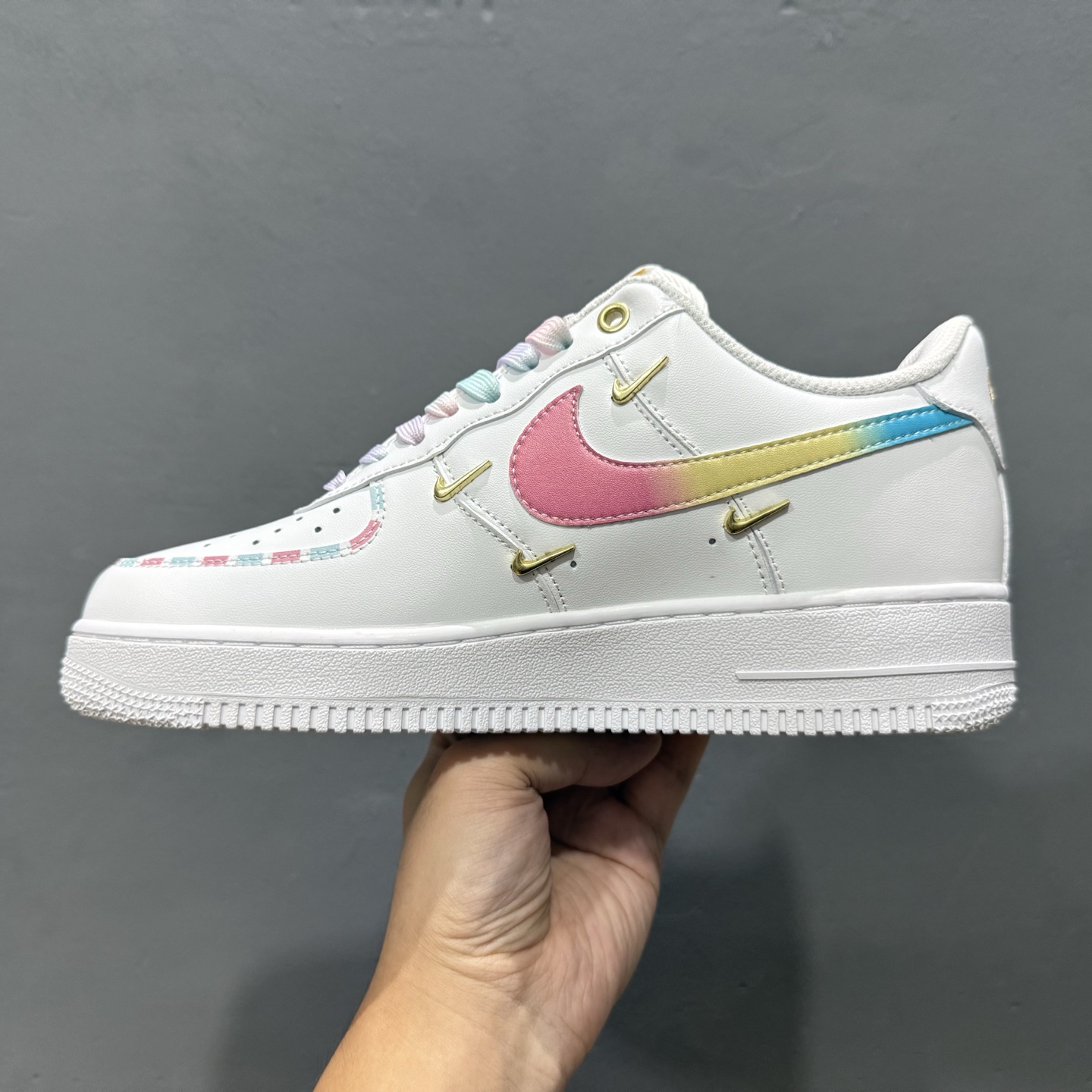 Nike Air Force 1'07 Low 四勾彩虹蛋糕 空军一号低帮休闲板鞋 ZH0316-115