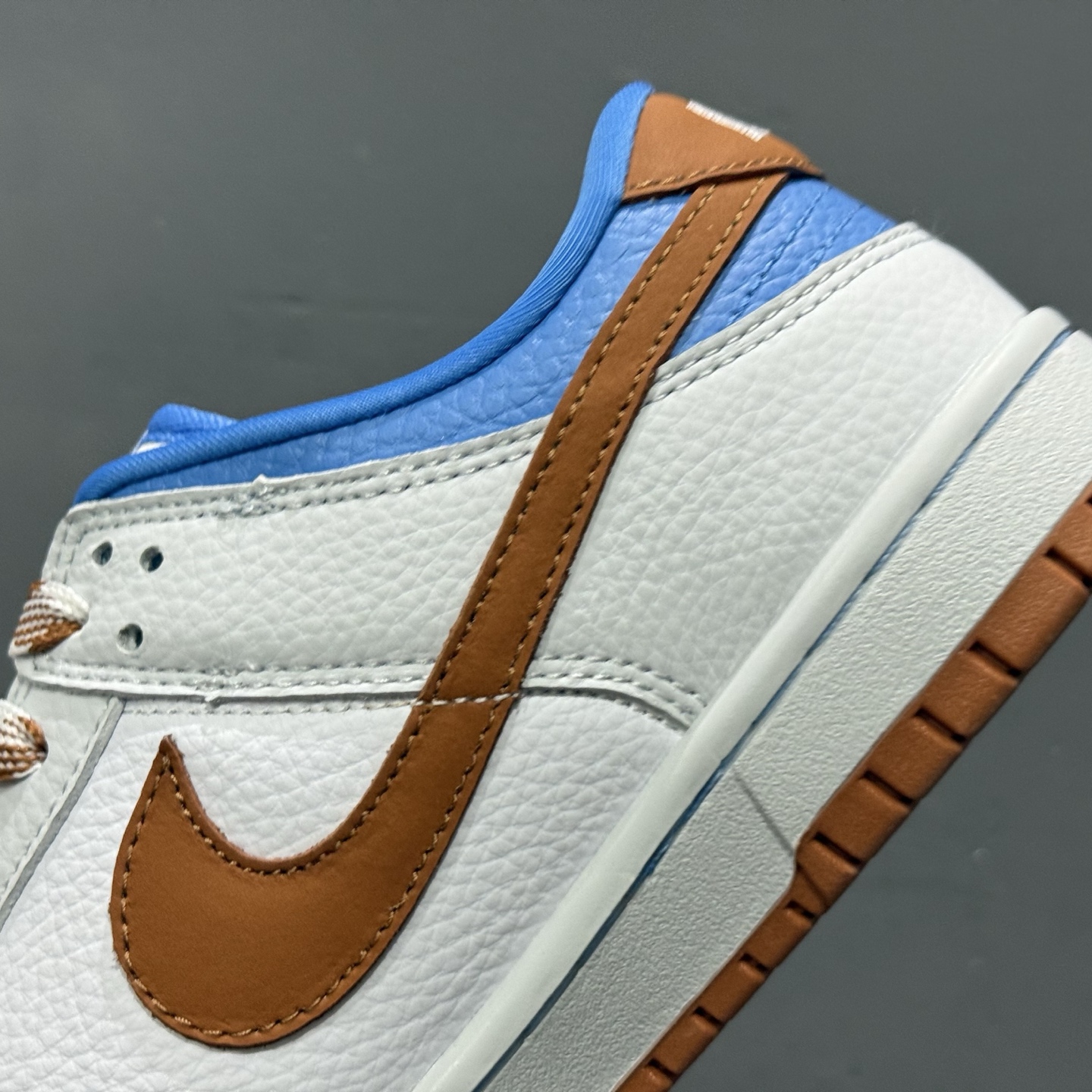 Nike SB Dunk Low LV联名 白灰棕蓝 周年高端定制 低帮休闲板鞋 SC0601-474