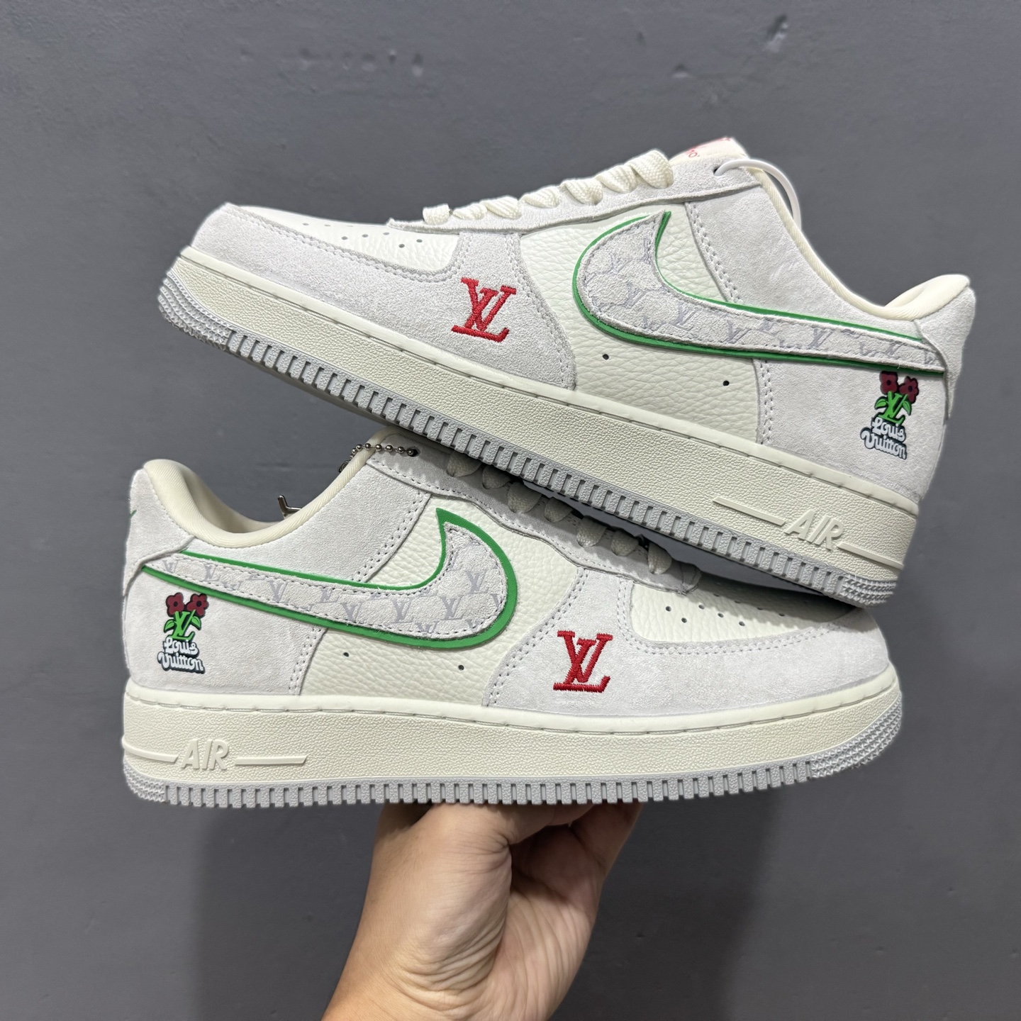 Nike Air Force 1'07 Low LV联名 白灰红 空军一号低帮休闲板鞋 YF9511-802
