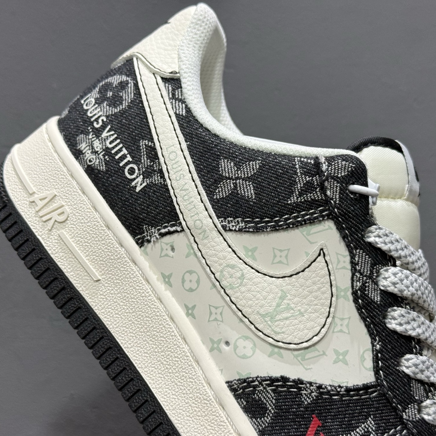 Nike Air Force 1'07 Low LV联名 牛仔米黑缝线 空军一号低帮休闲板鞋 MZ9588-815