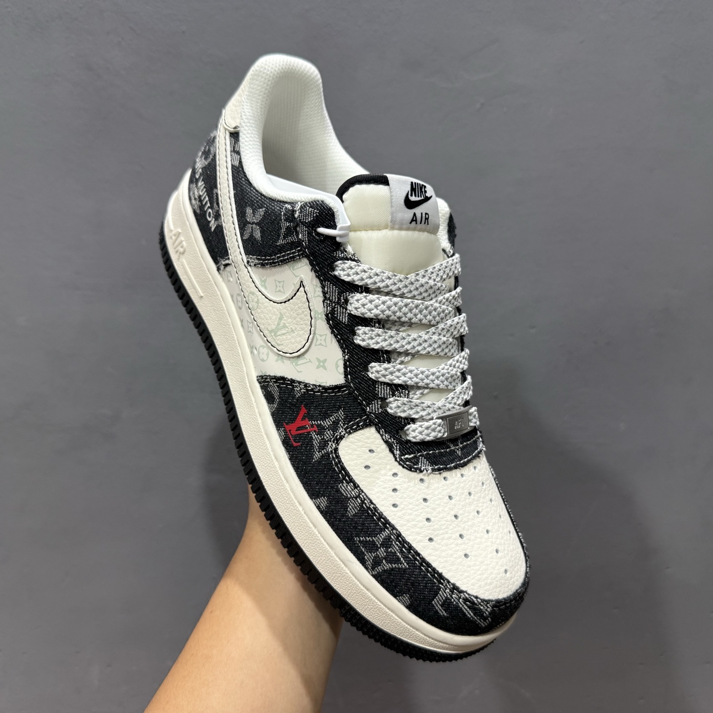 Nike Air Force 1'07 Low LV联名 牛仔米黑缝线 空军一号低帮休闲板鞋 MZ9588-815