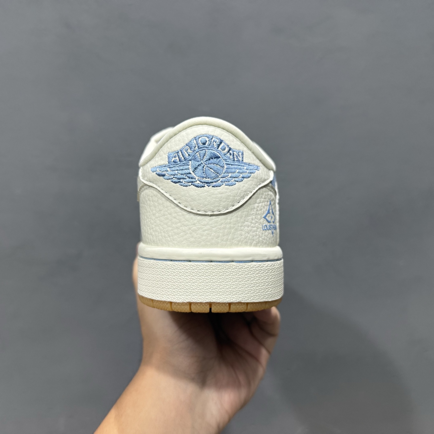 Travis Scott x Fragment Design x Air Jordan 1 Low SP AJ1 乔1 LV联名 白蓝牛仔 低帮文化休闲板鞋 SC0601-053