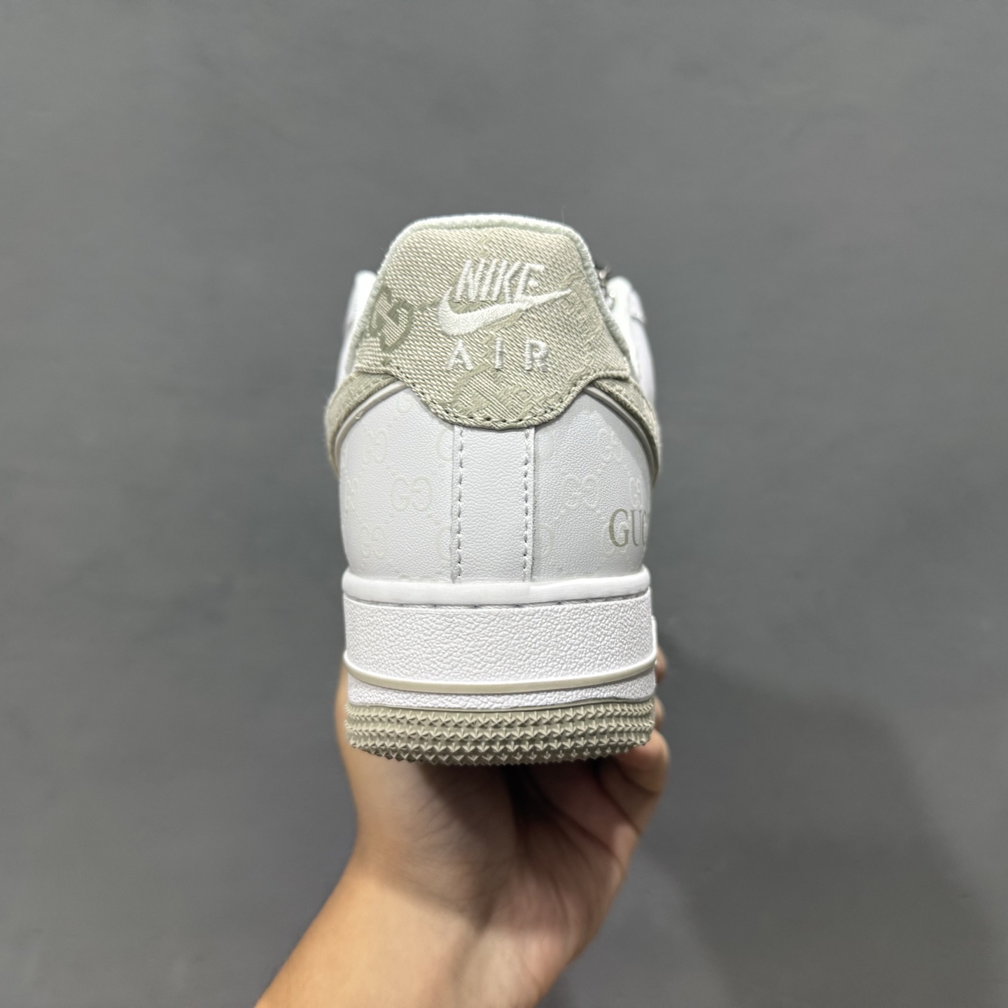 Nike Air Force 1'07 Low 古驰联名 米灰牛仔夜光 空军一号低帮休闲板鞋 XX3168-197