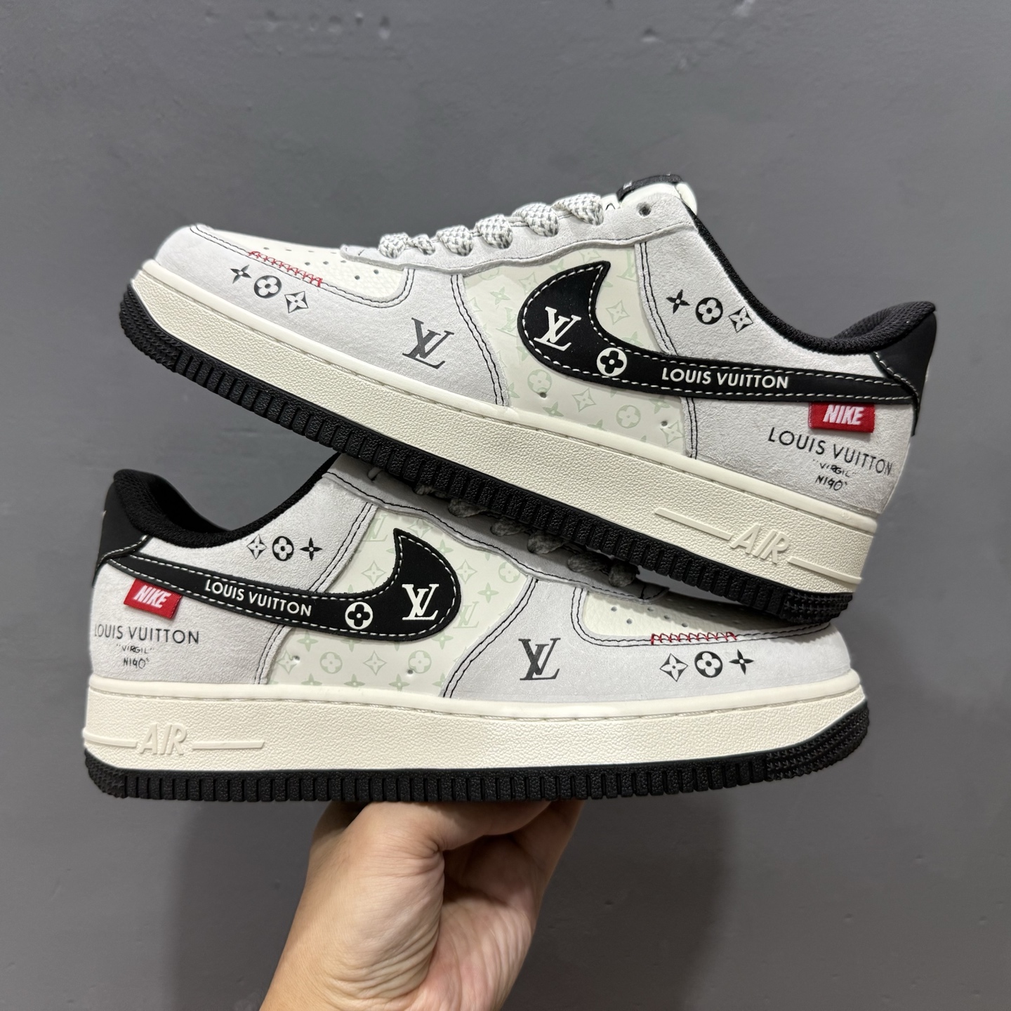 Nike Air Force 1'07 Low LV联名 黑勾织标 空军一号低帮休闲板鞋 CX5050-Y23