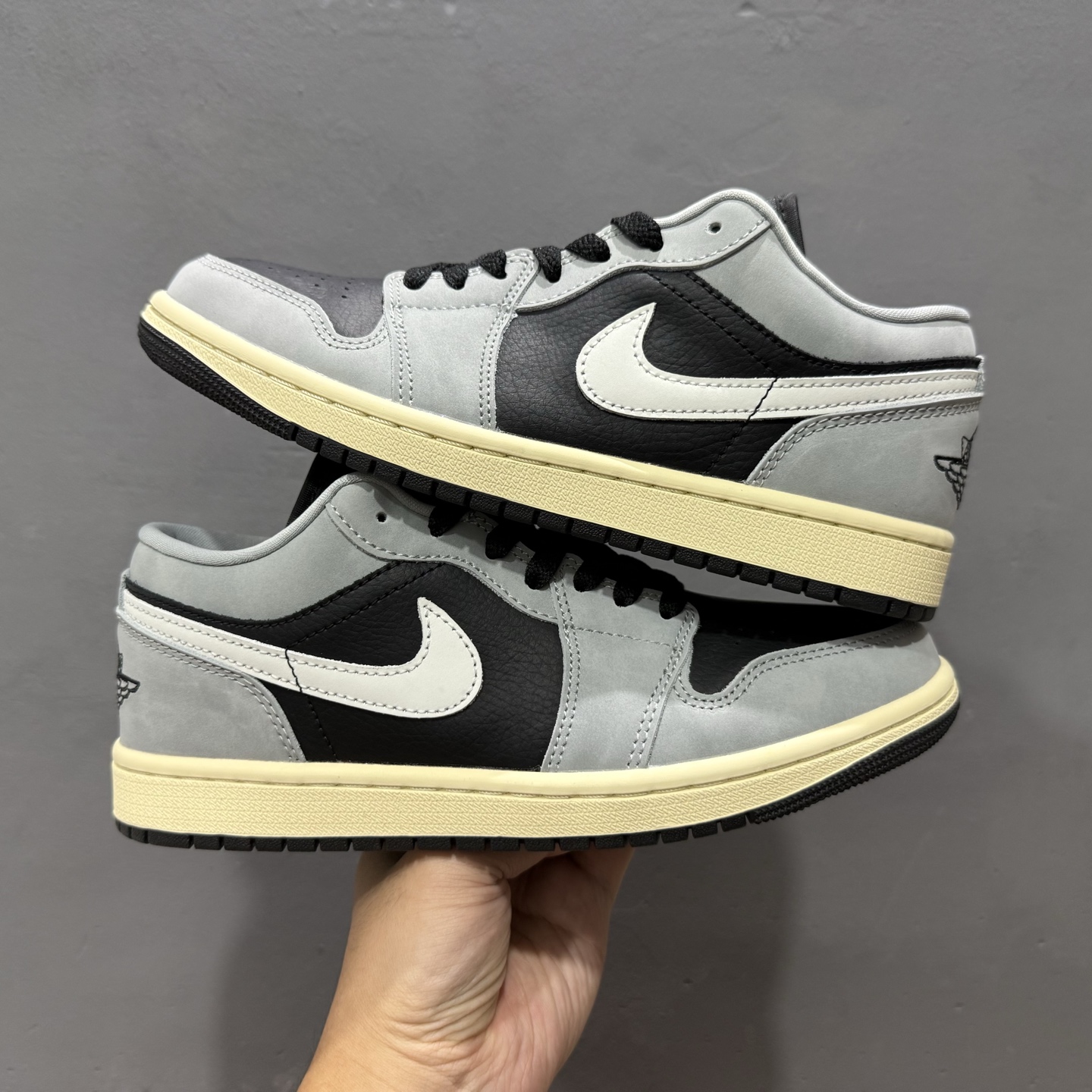 过验版本 Air Jordan 1 Low AJ1 乔1灰黑配色 低帮复古文化篮球鞋 HQ2010-012