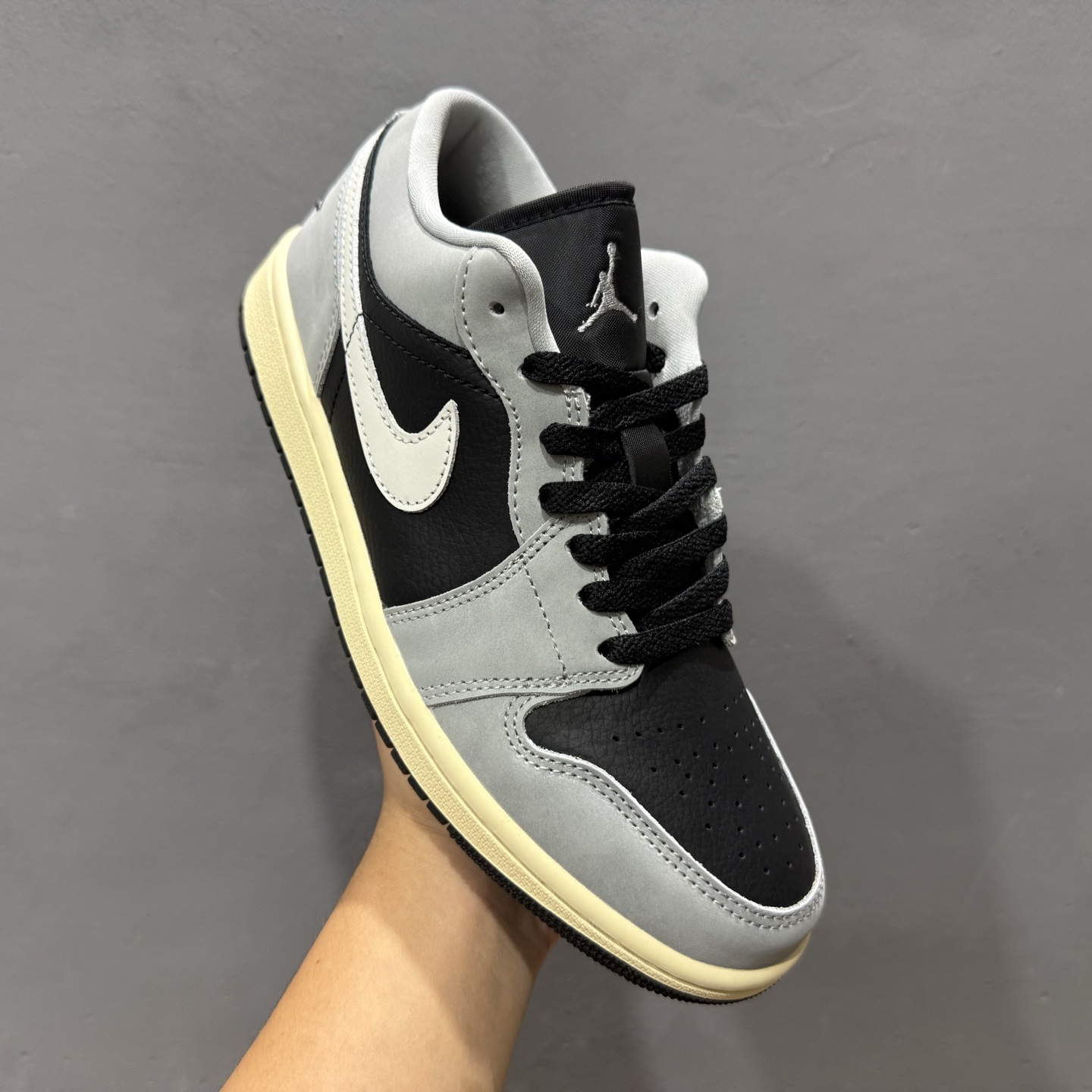 过验版本 Air Jordan 1 Low AJ1 乔1灰黑配色 低帮复古文化篮球鞋 HQ2010-012