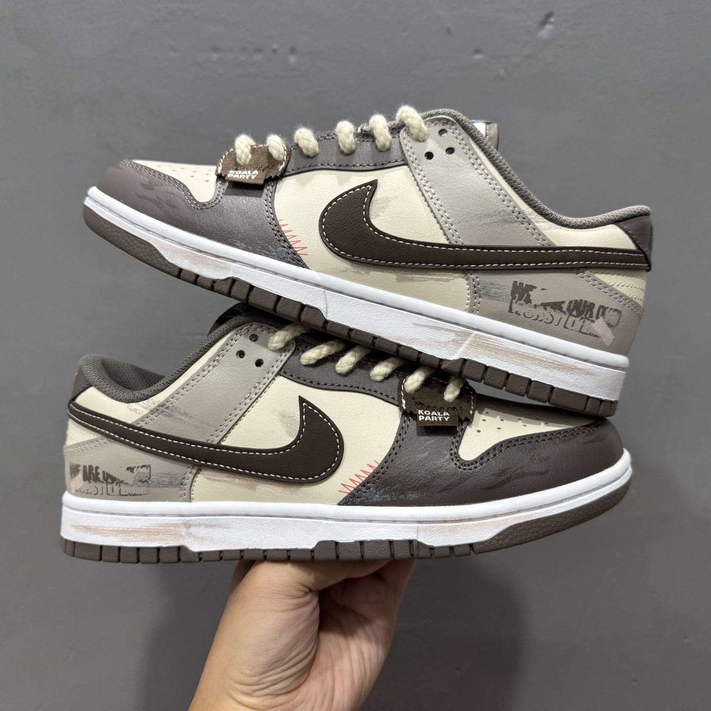 Nike Dunk Low 二手日落 棕灰色 当浅米色主调邂逅深灰与棕的层次 HF5441-111
