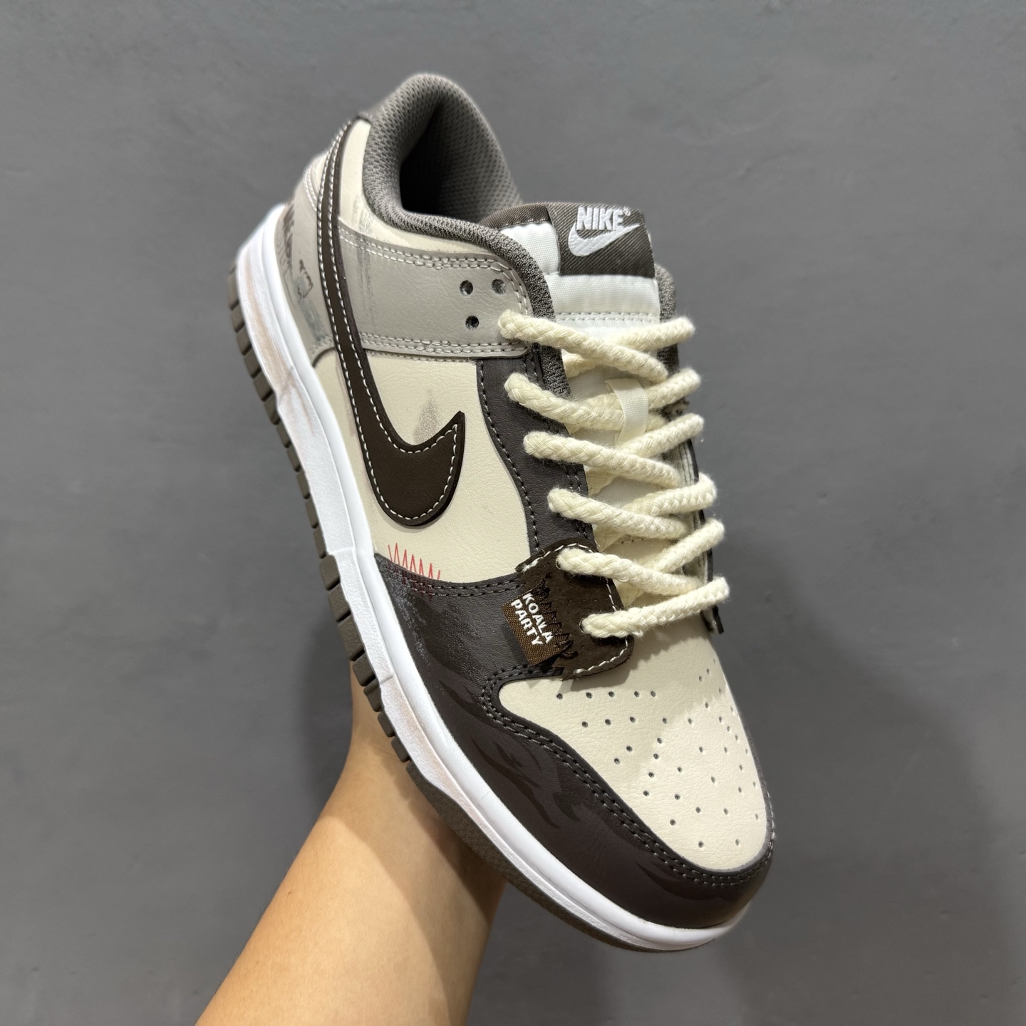 Nike Dunk Low 二手日落 棕灰色 当浅米色主调邂逅深灰与棕的层次 HF5441-111