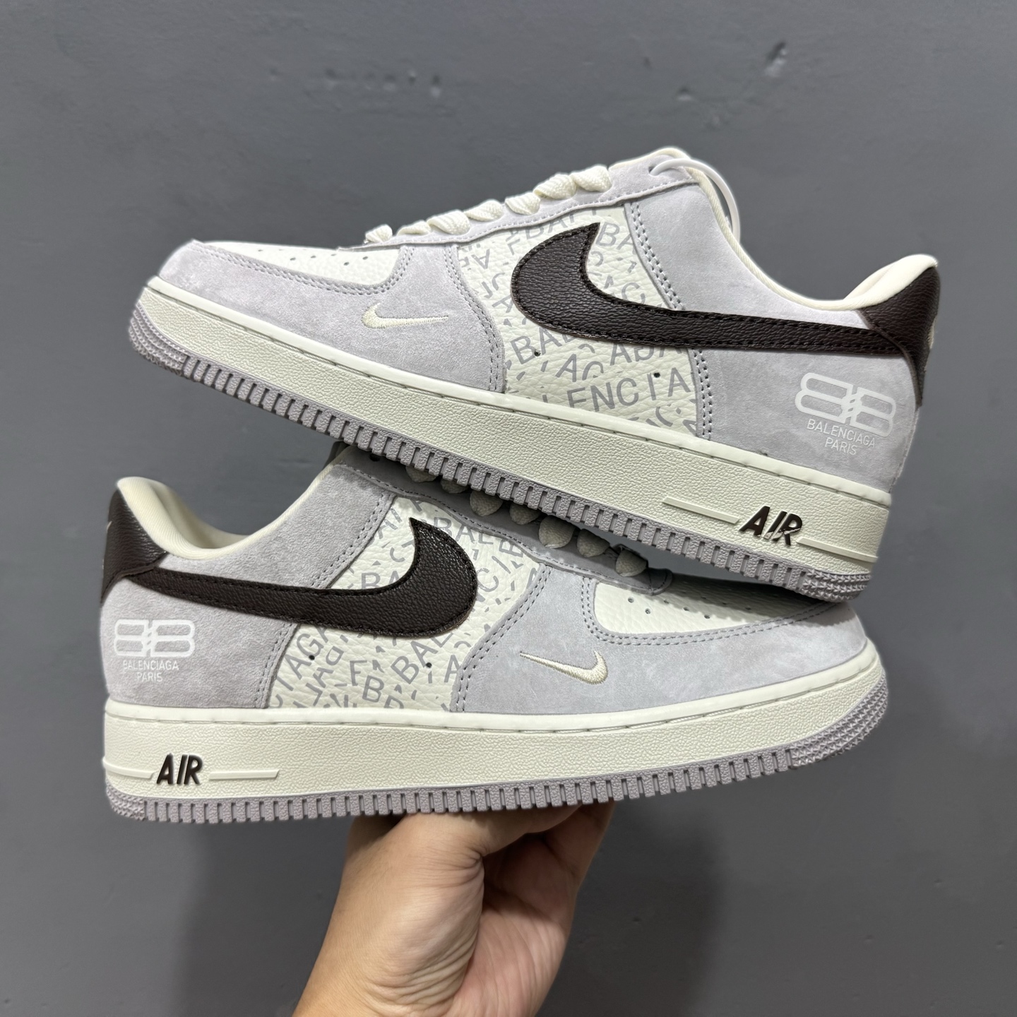 260 Balenciaga x NIke Air Force 1 白棕 YF9511-806