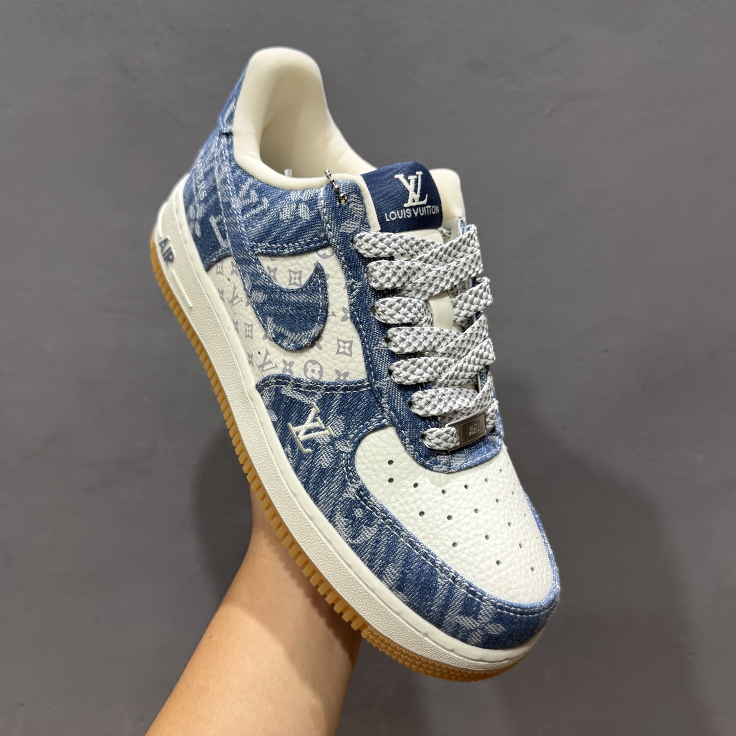 Nike Air Force 1'07 Low LV联名 白牛仔蓝 空军一号低帮休闲板鞋 YF9511-815