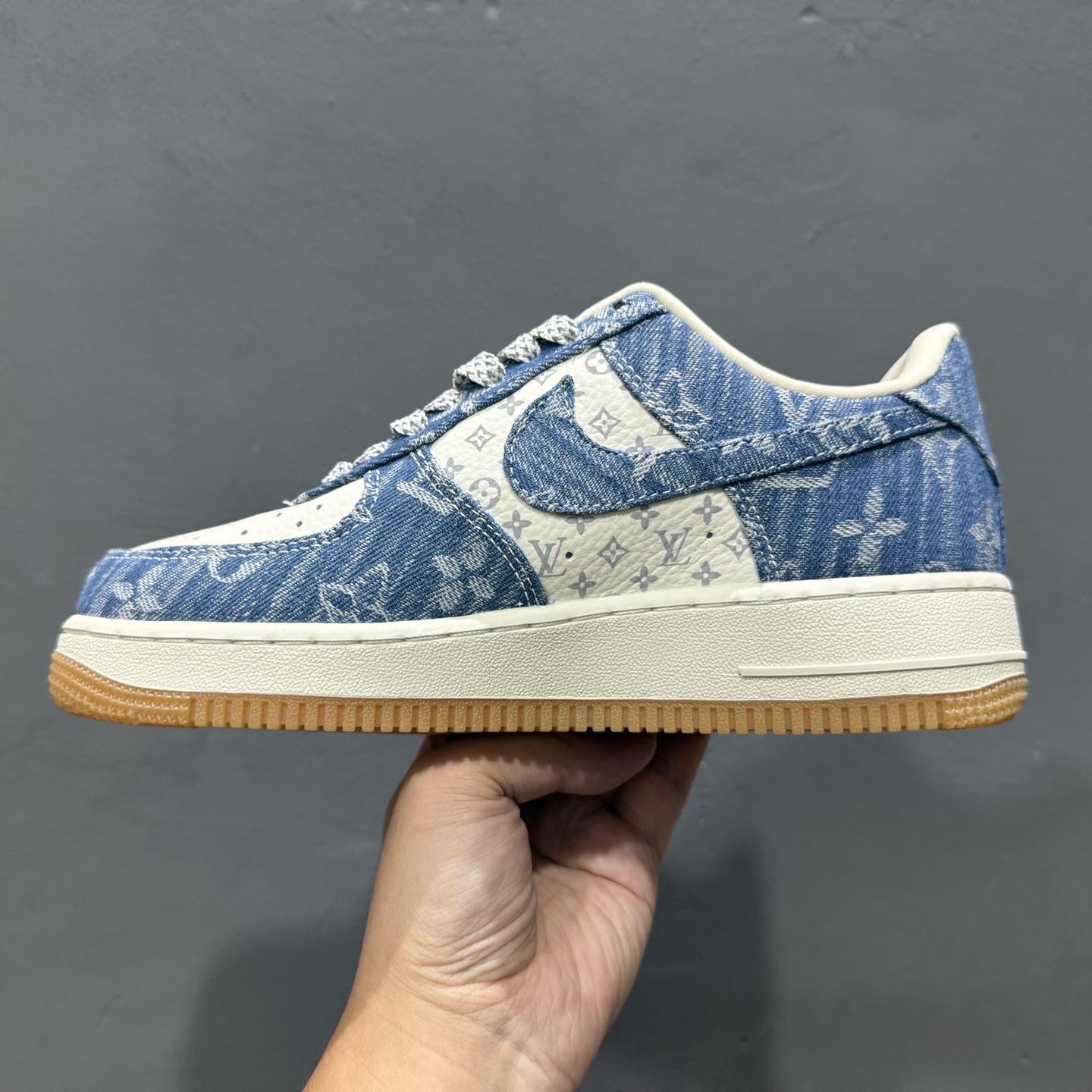 Nike Air Force 1'07 Low LV联名 白牛仔蓝 空军一号低帮休闲板鞋 YF9511-815