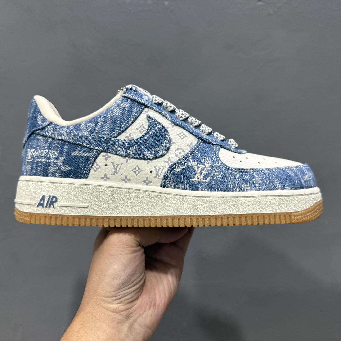 Nike Air Force 1’07 Low LV联名 白牛仔蓝 空军一号低帮休闲板鞋 YF9511-815