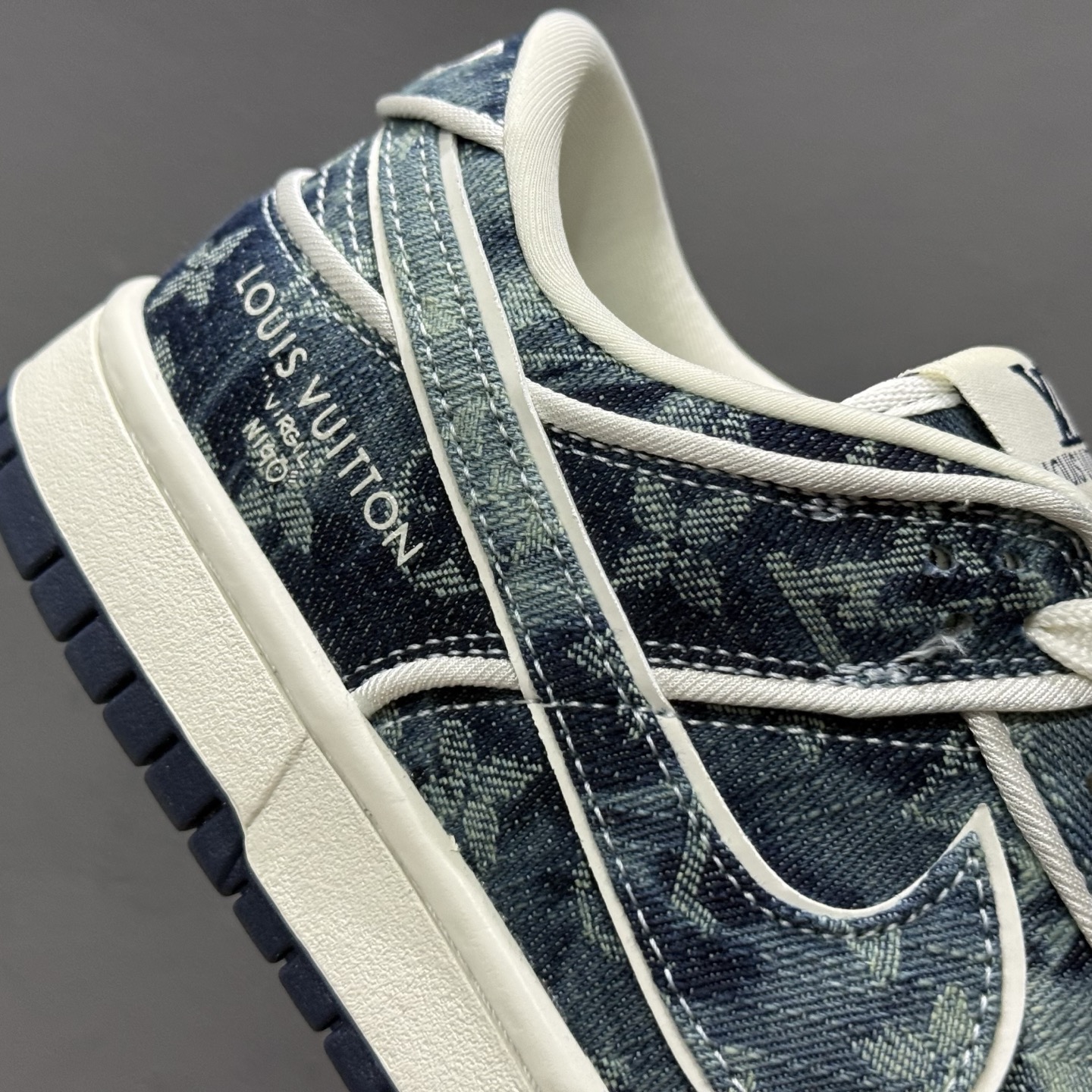 Nike SB Dunk Low LV联名 青蓝牛仔 高端定制 低帮休闲板鞋 SC0601-466