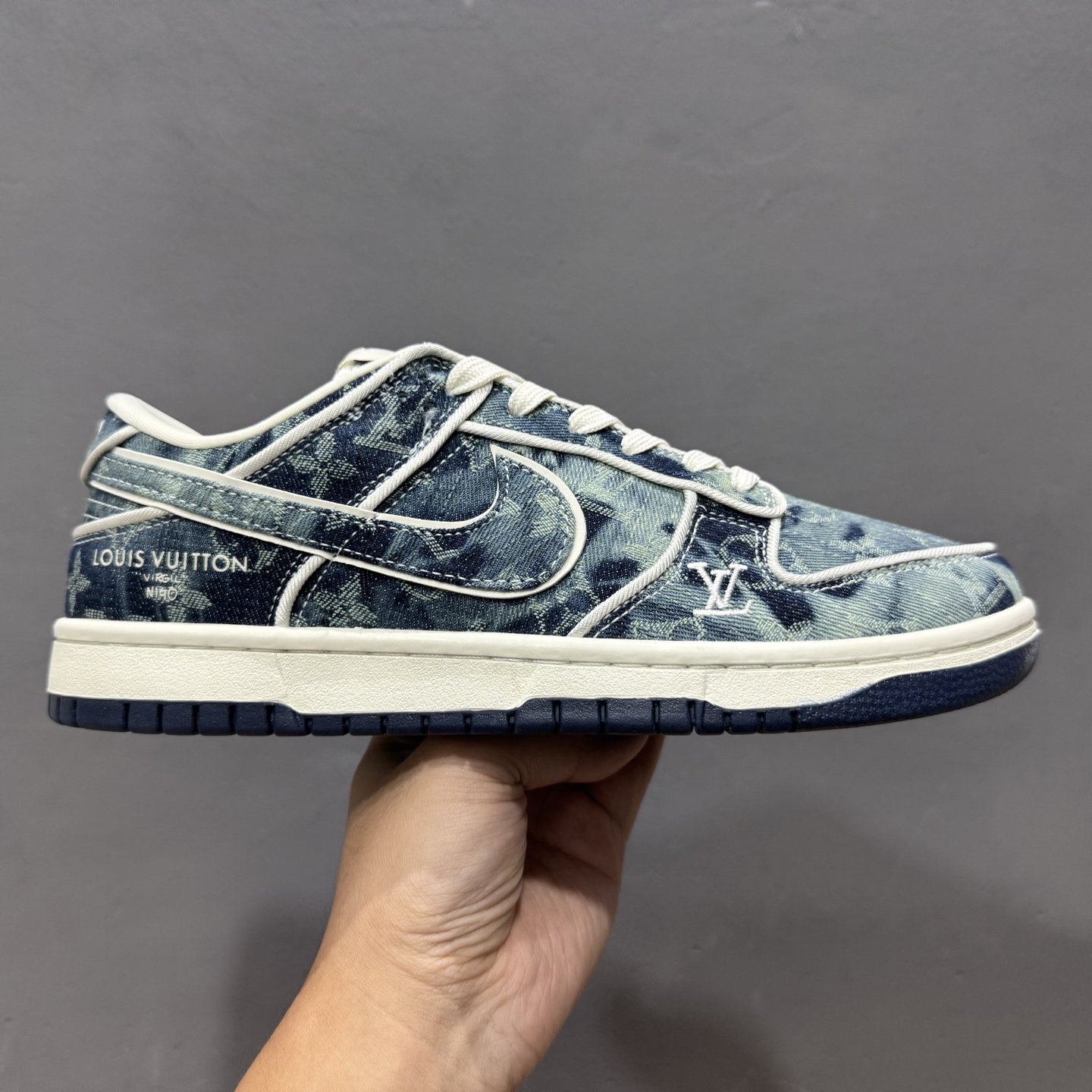 Nike SB Dunk Low LV联名 青蓝牛仔 高端定制 低帮休闲板鞋 SC0601-466