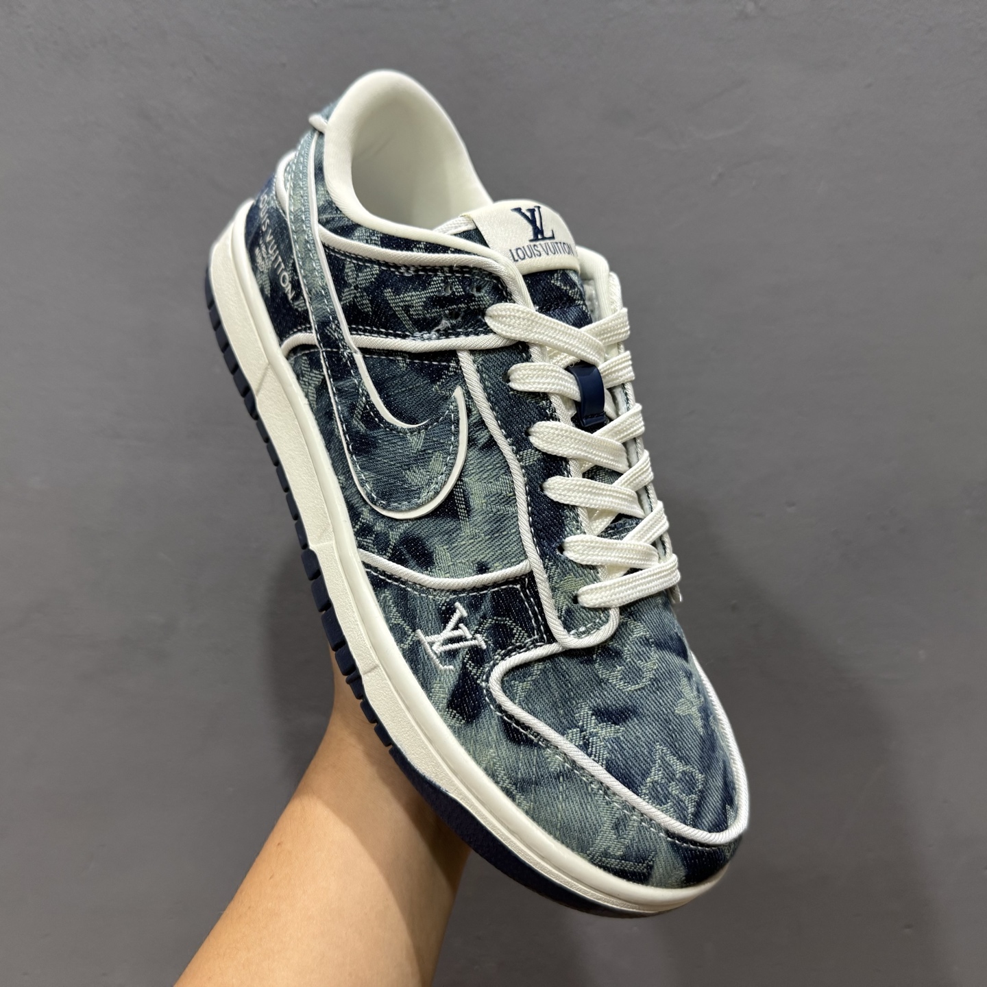 Nike SB Dunk Low LV联名 青蓝牛仔 高端定制 低帮休闲板鞋 SC0601-466