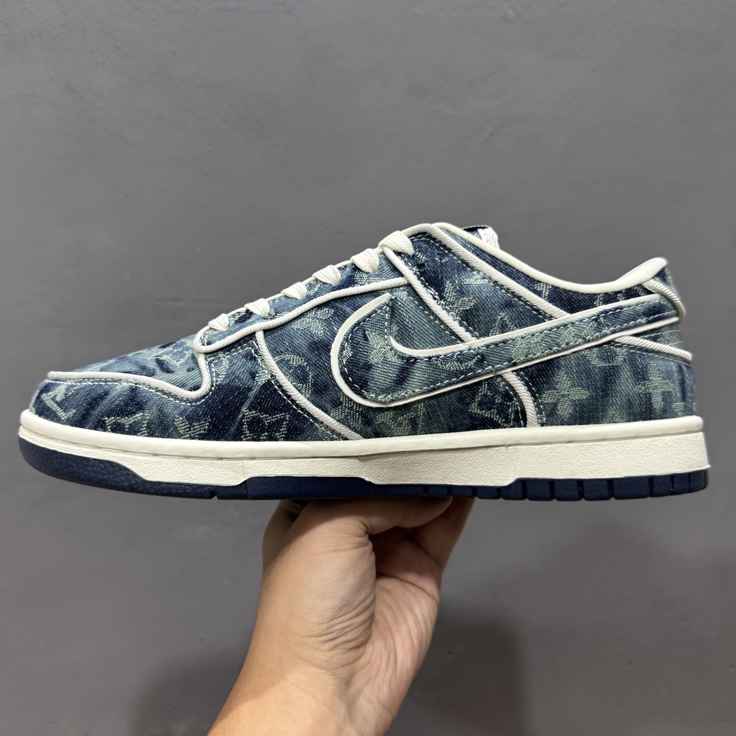 Nike SB Dunk Low LV联名 青蓝牛仔 高端定制 低帮休闲板鞋 SC0601-466