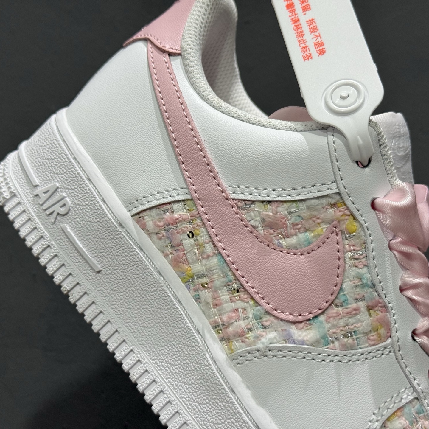 定制球鞋 Air Force 1 Low 樱花奶霜 粉白小香风 经典休闲运动板鞋 ZH0316-095