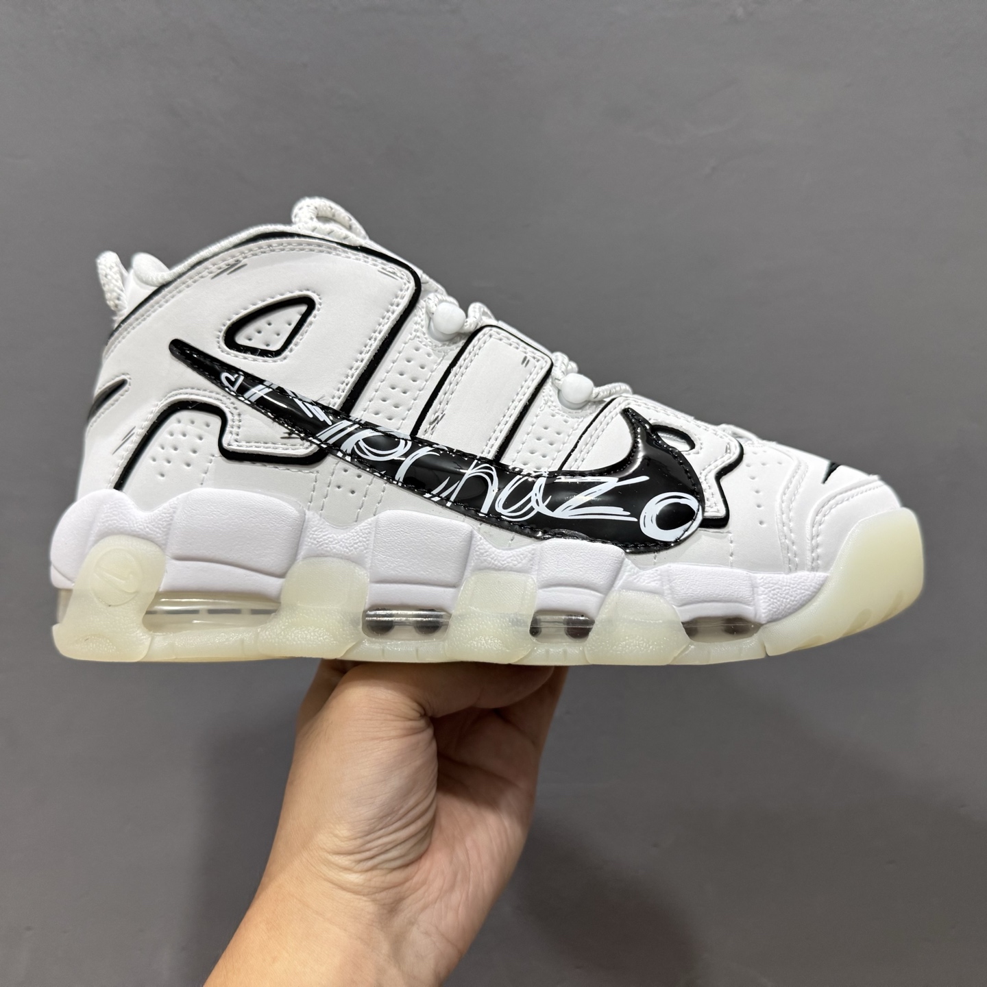 Air More Uptempo 白黑涂鸦 DQ5014-100